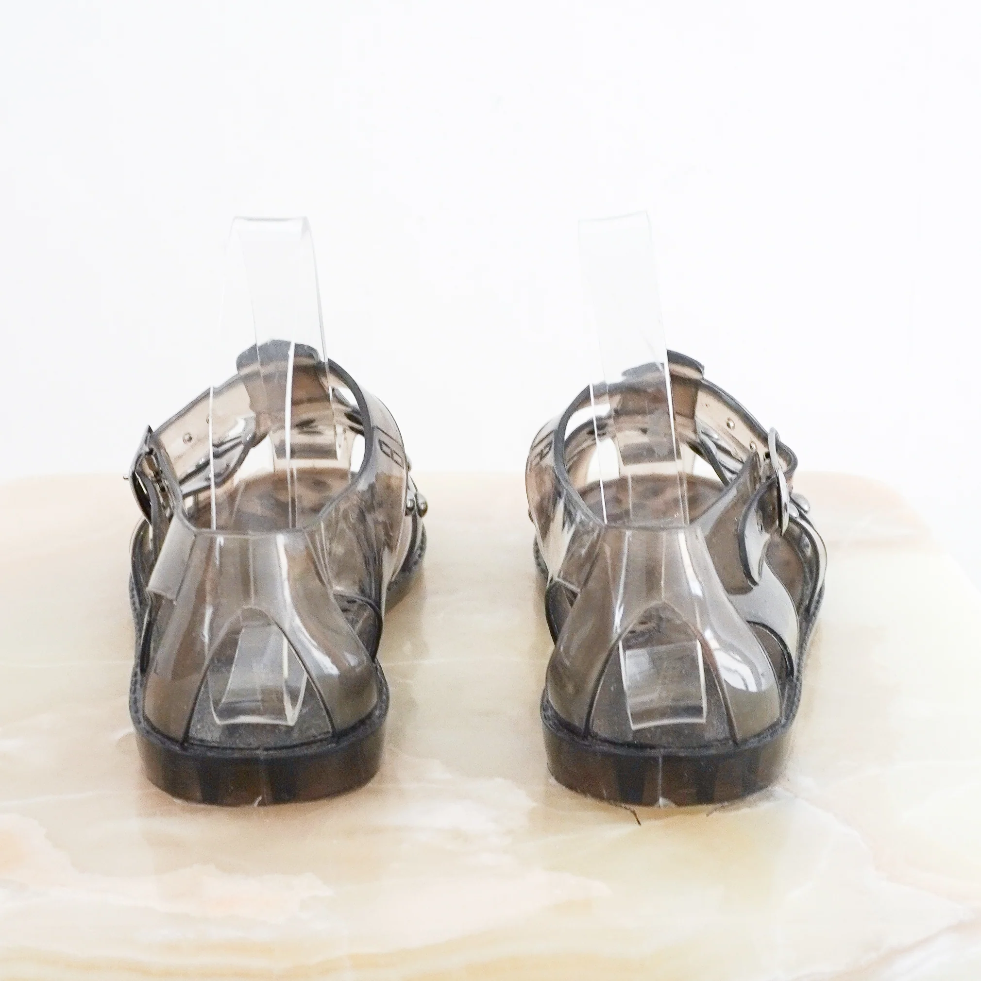 Alberta Ferretti Grey Fisherman Jelly Sandals RRP £476 | Authentic Preloved FINAL SALE - Image 3