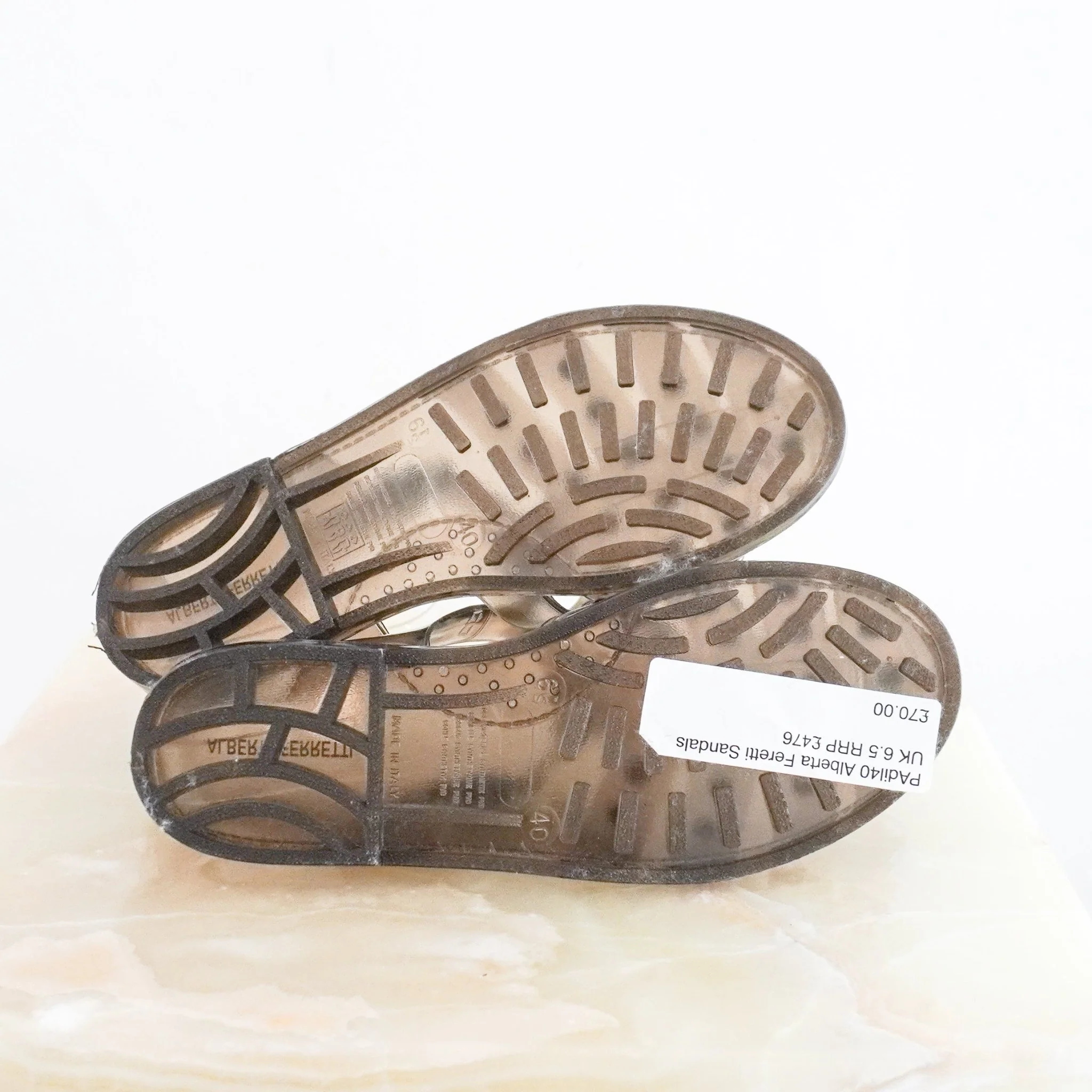 Alberta Ferretti Grey Fisherman Jelly Sandals RRP £476 | Authentic Preloved FINAL SALE - Image 5