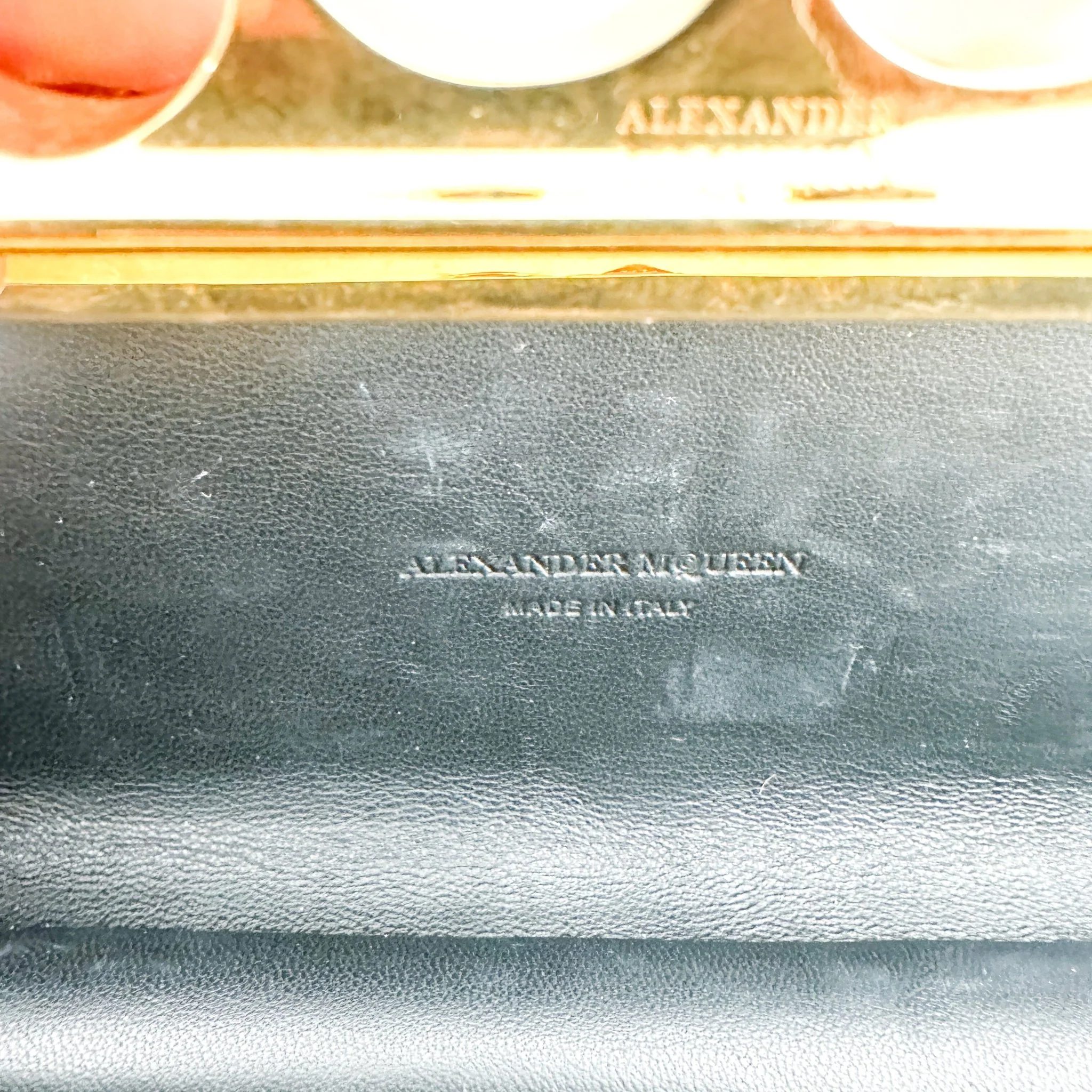 Alexander McQueen Black Satin Embellished Box Clutch RRP £3067 | Authentic Preloved - Image 10