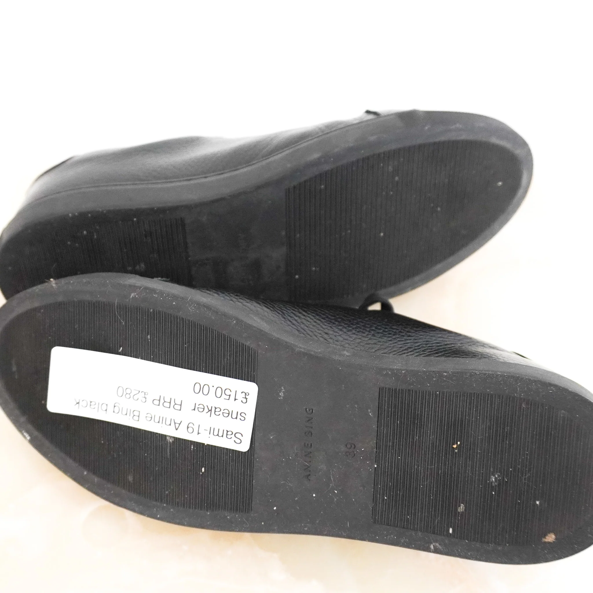 Anine Bing Liane Black Trainers RRP £280 | Authentic Preloved-OUTLET no returns - Image 5