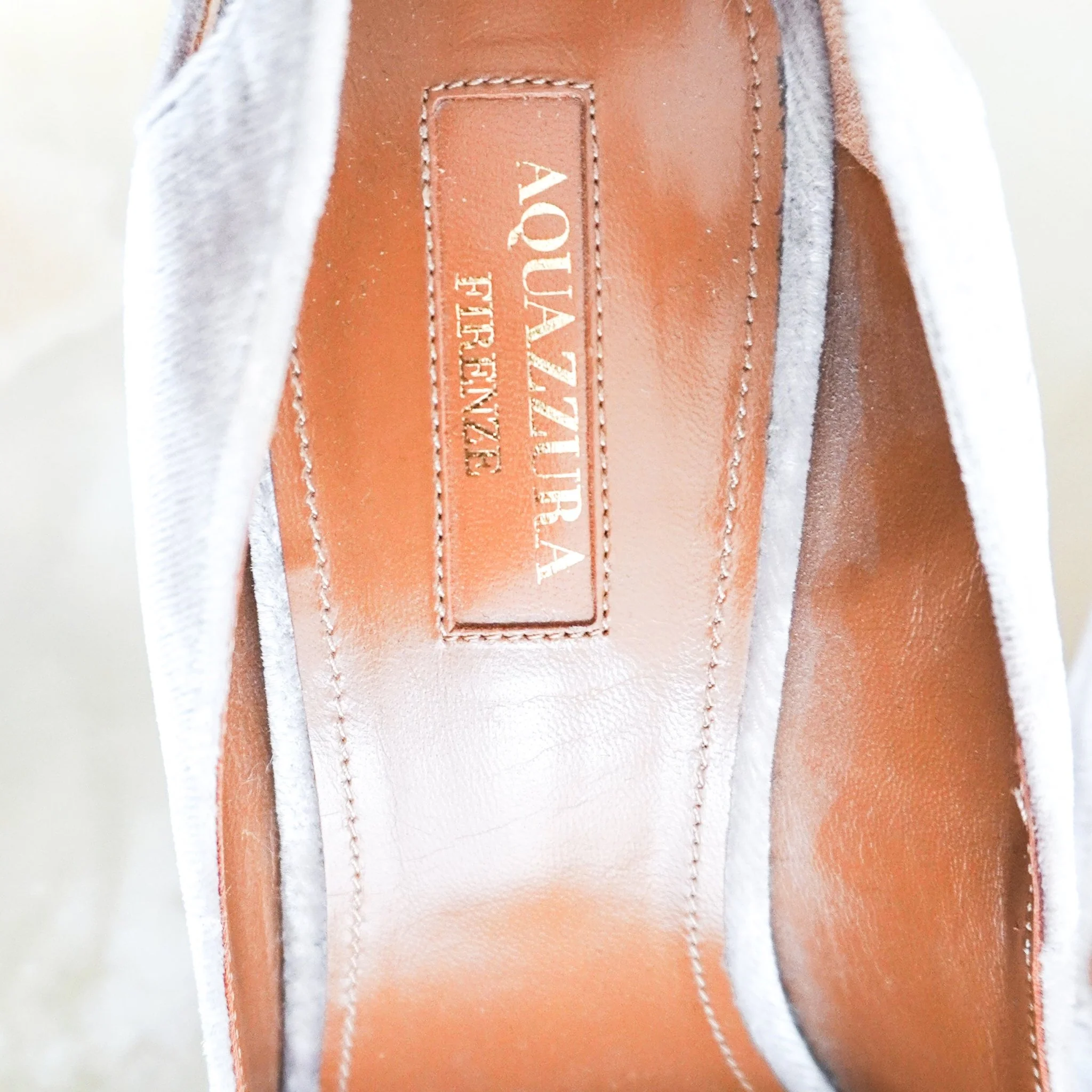 Aquazzura Nude Velvet Tassel Pump RRP £430 | Authentic Preloved - Image 5