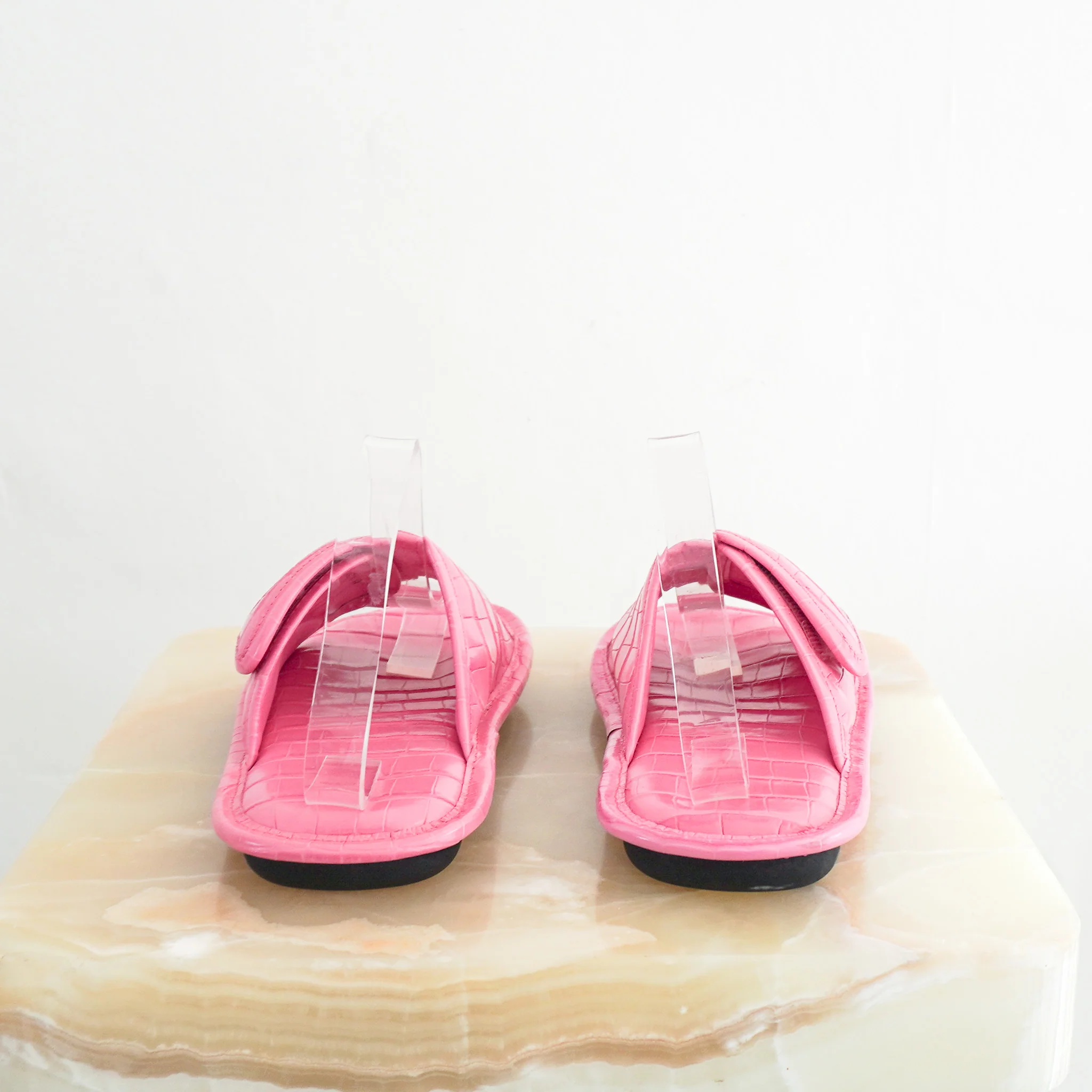 Balenciaga Croc Embossed Sliders RRP £630 | Authentic Preloved - Image 3