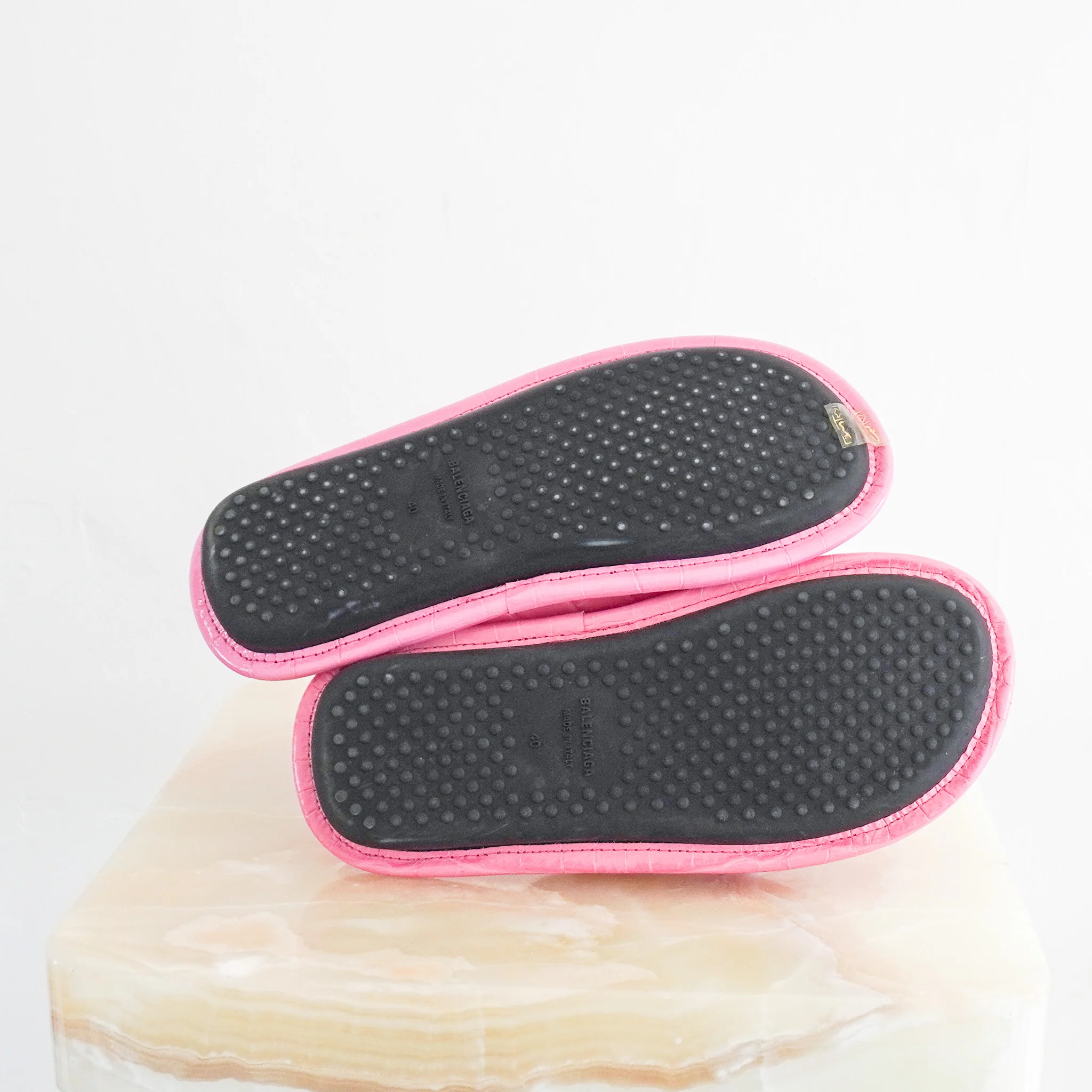 Balenciaga Croc Embossed Sliders RRP £630 | Authentic Preloved - Image 6