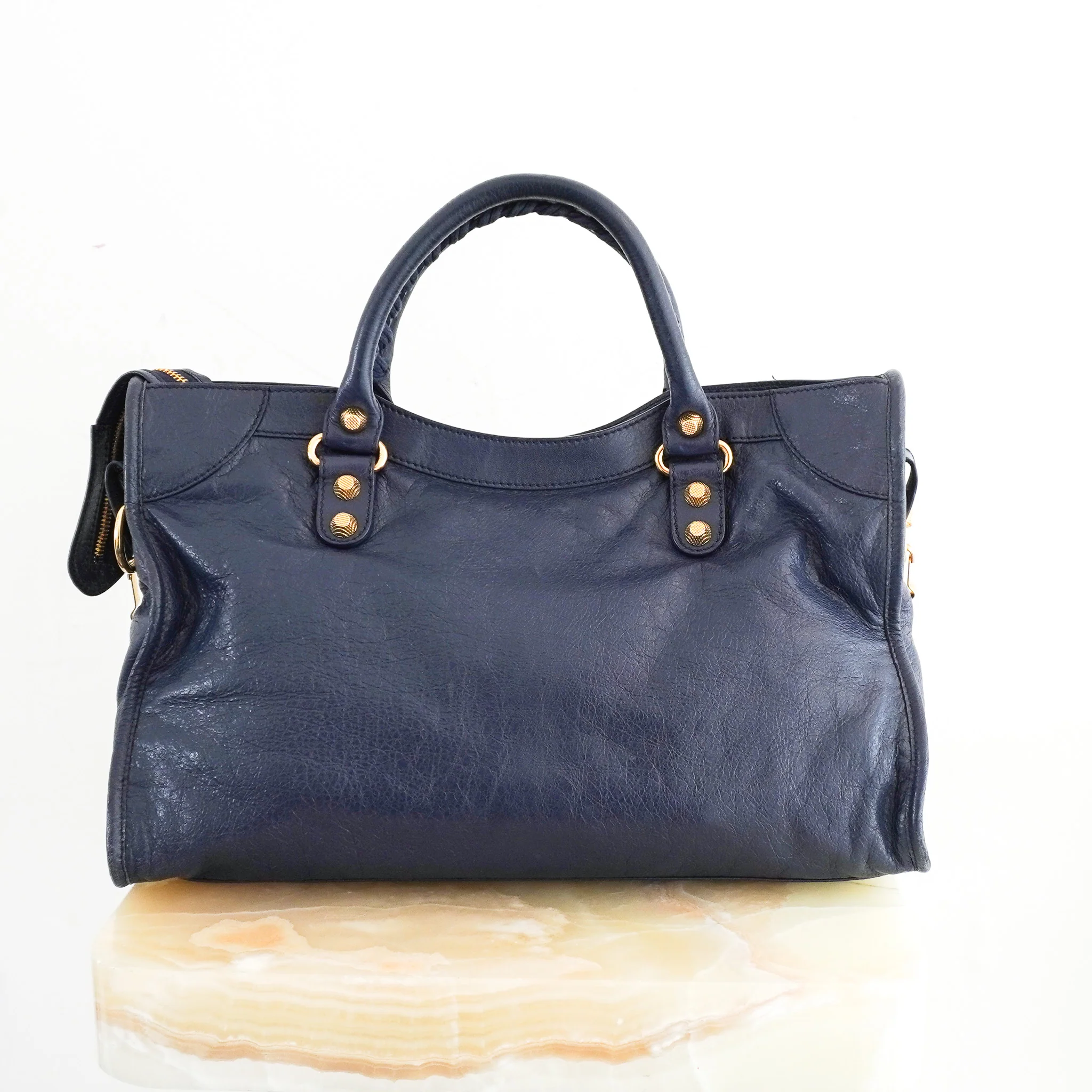 Balenciaga Medium City Bag in Navy RRP £2590 | Authentic Preloved - Image 4