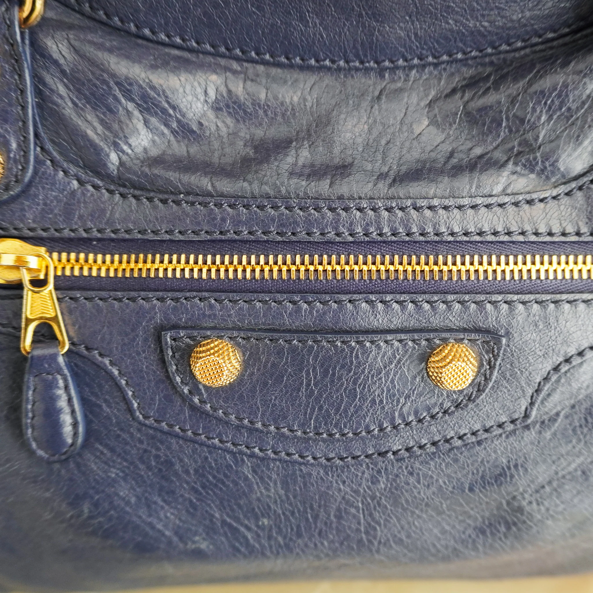 Balenciaga Medium City Bag in Navy RRP £2590 | Authentic Preloved - Image 5