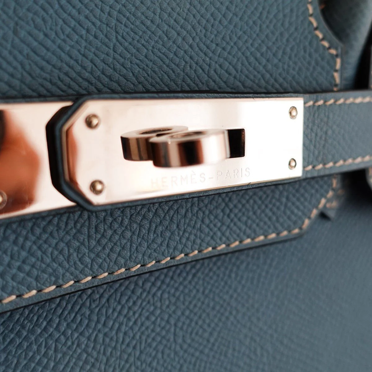 Birkin 30 in Blue Jean Epsom Leather - Image 13