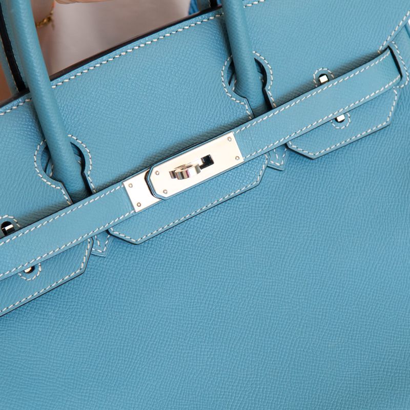Birkin 30 in Blue Jean Epsom Leather - Image 6