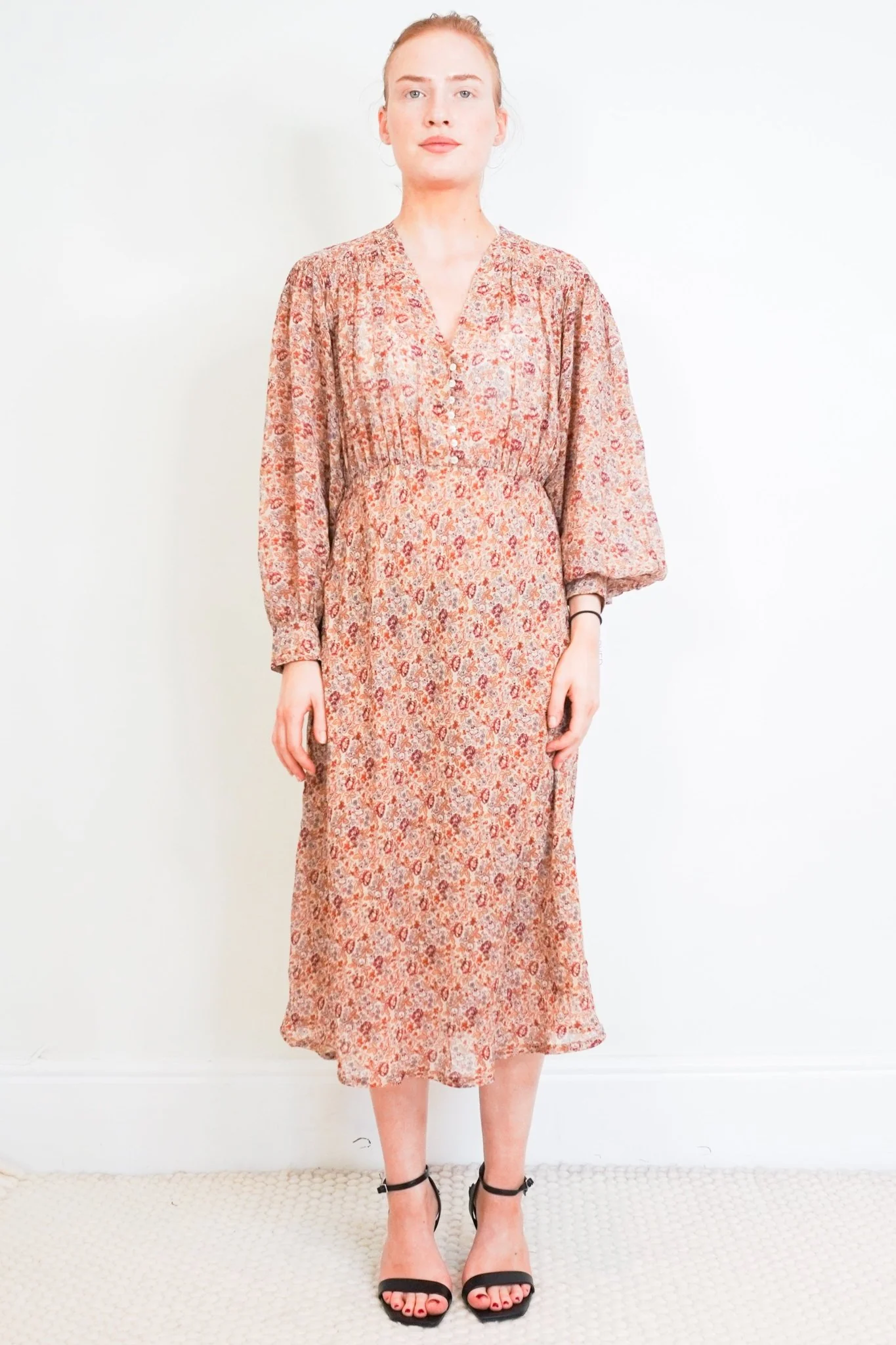 NEW Masscob Floral Midi Dress RRP £510 | Authentic Preloved [final sale]