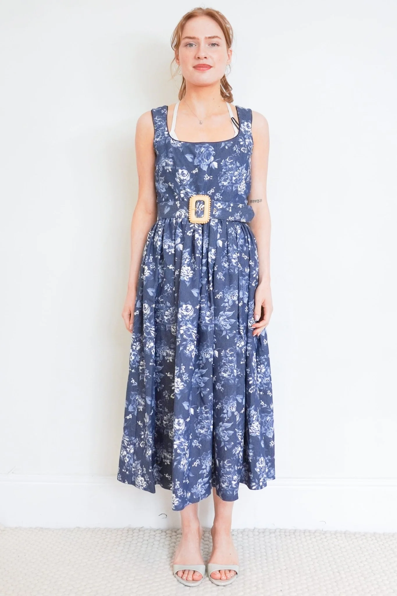 Borgo De Nor Navy Mavaro Lace Dress RRP £350 | Authentic Preloved