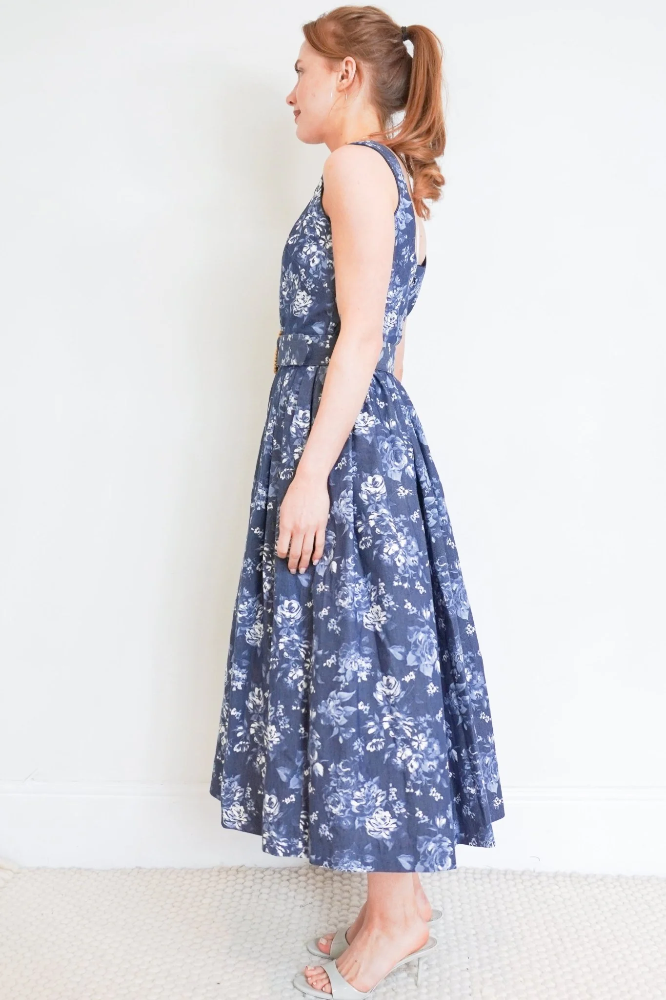 Borgo De Nor Navy Mavaro Lace Dress RRP £350 | Authentic Preloved - Image 2