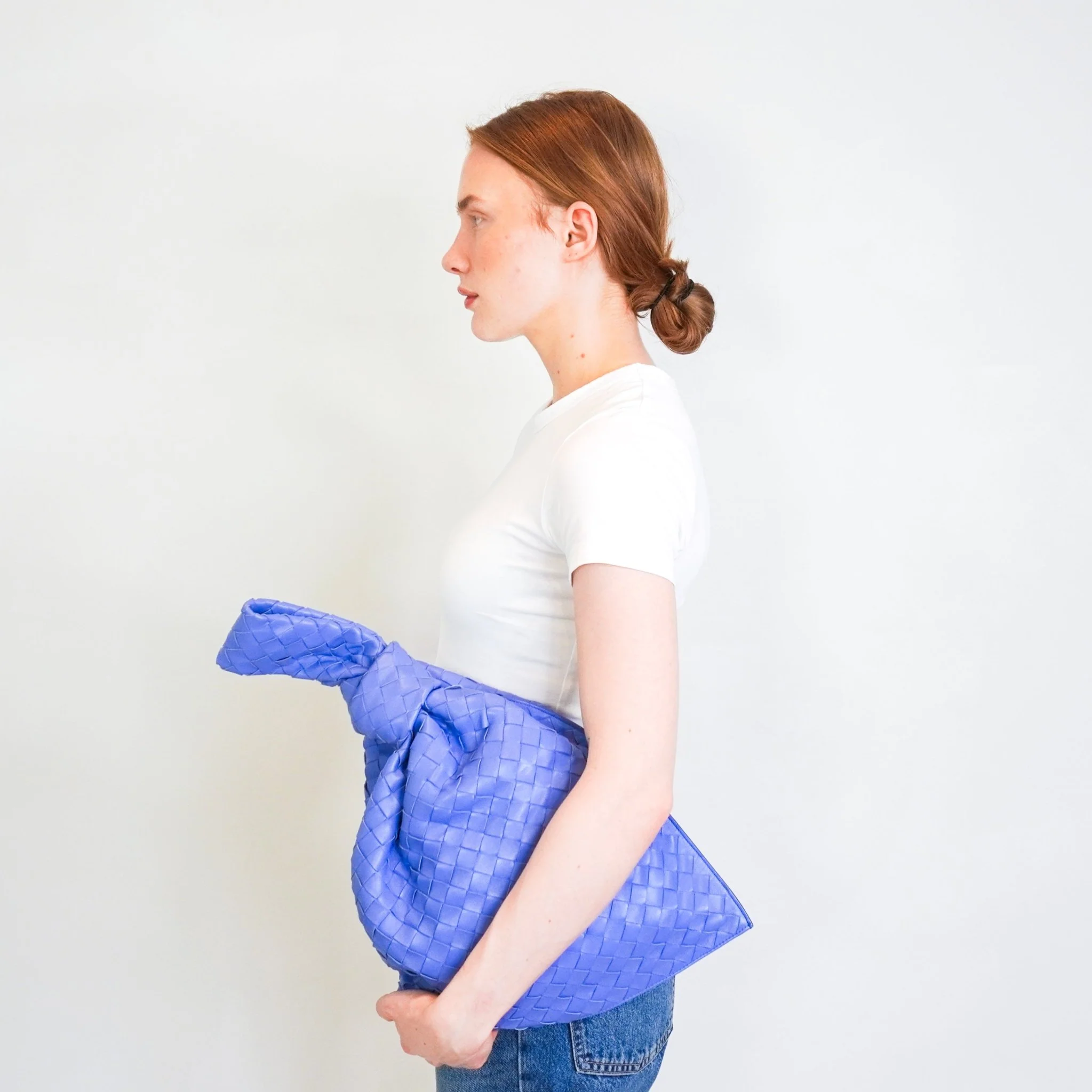 Bottega Veneta Indigo Intrecciato Twist Clutch RRP £2900 | Authentic Preloved - Image 15