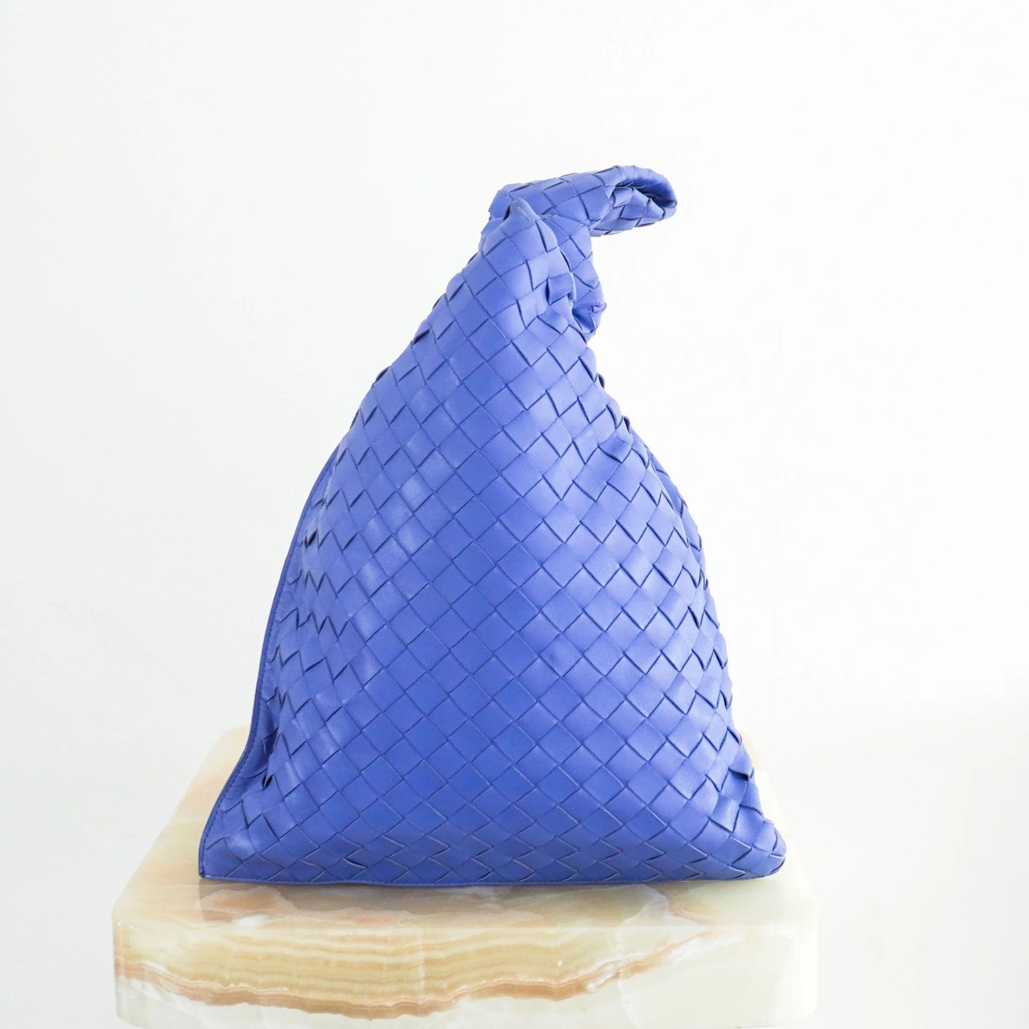 Bottega Veneta Indigo Intrecciato Twist Clutch RRP £2900 | Authentic Preloved - Image 4