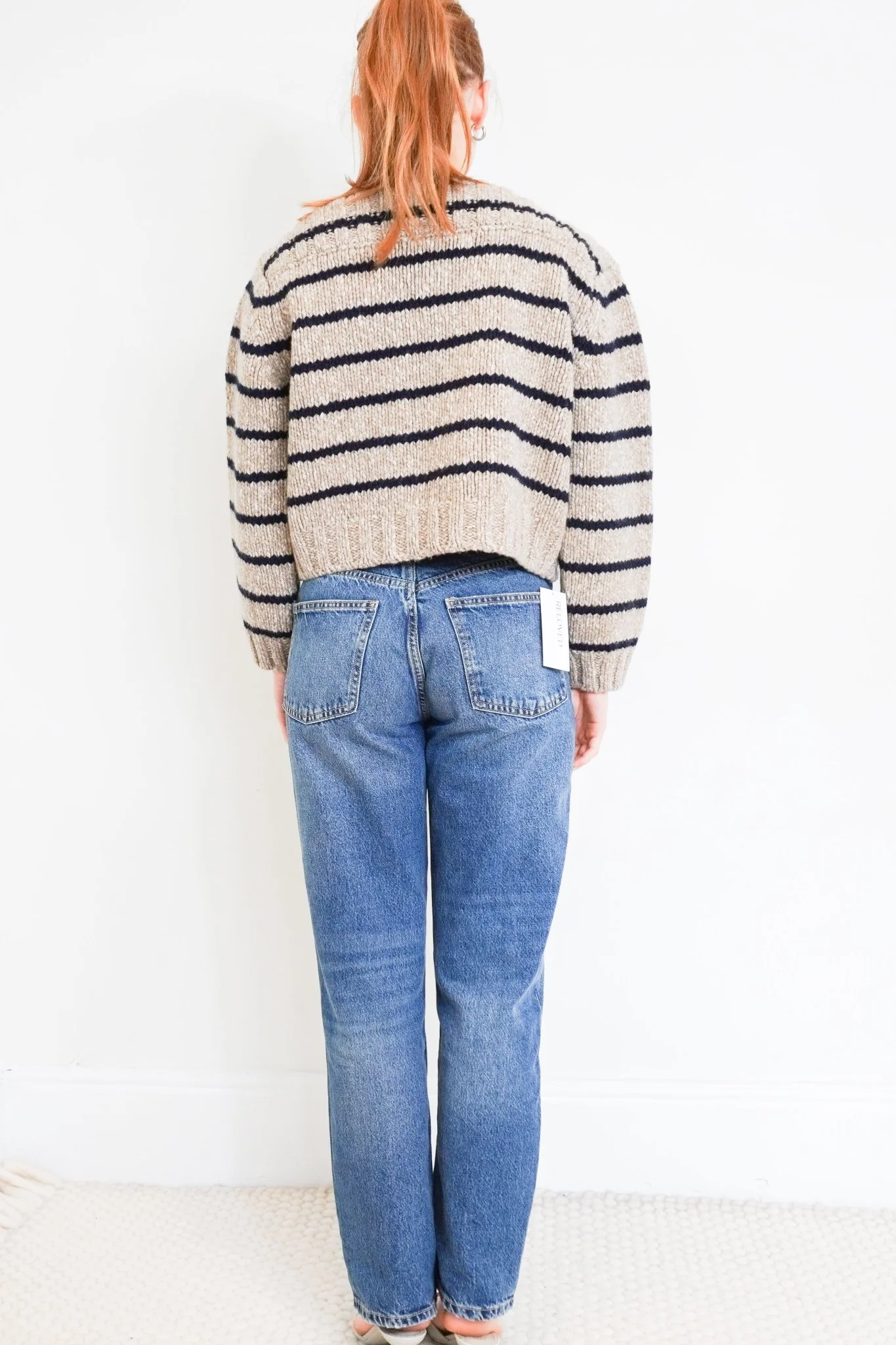 Celine Beige Striped Wool Jumper RRP £1000 | Authentic Preloved - Image 3