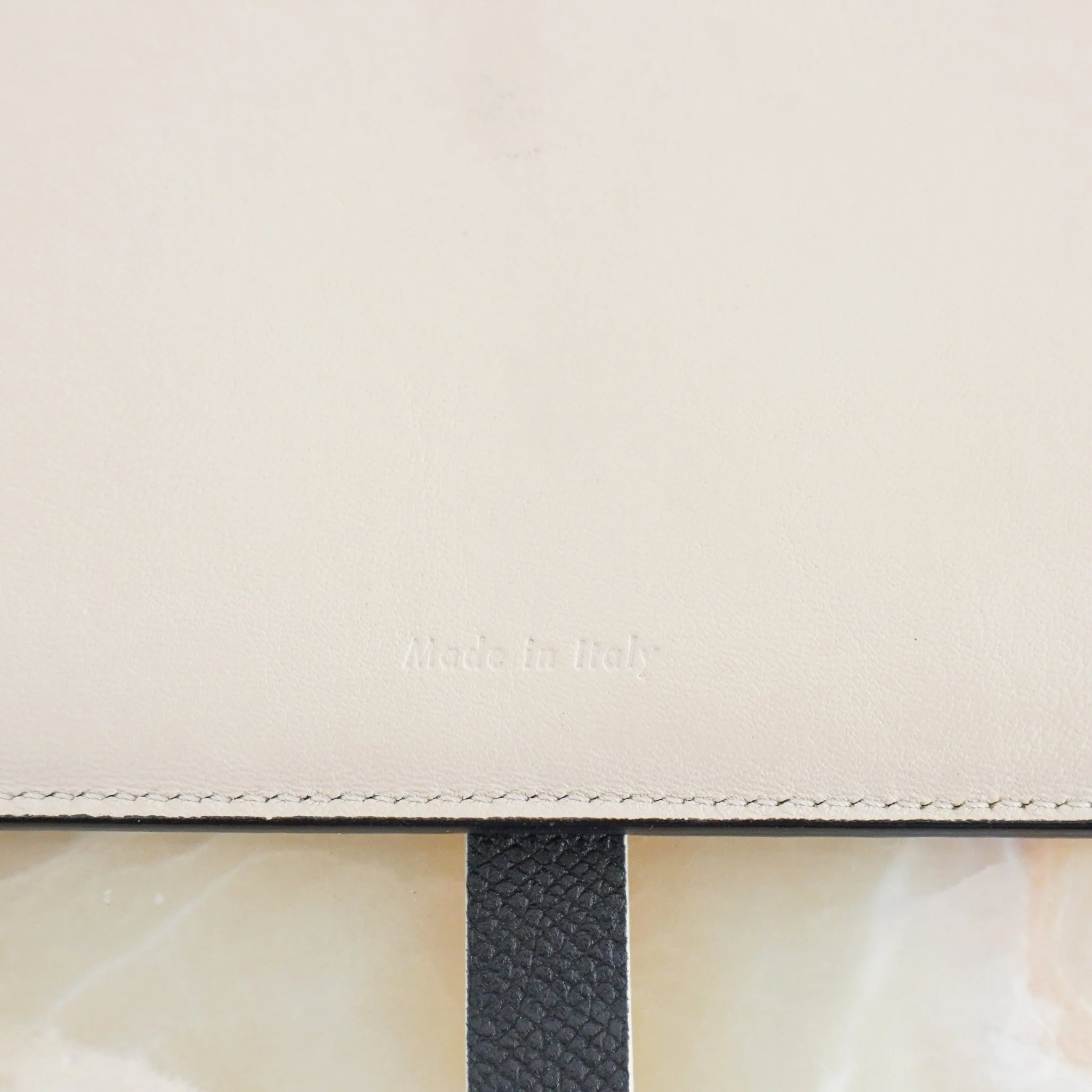 Celine Black and Beige Large Strap Wallet RRP £520 | Authentic Preloved - Image 7