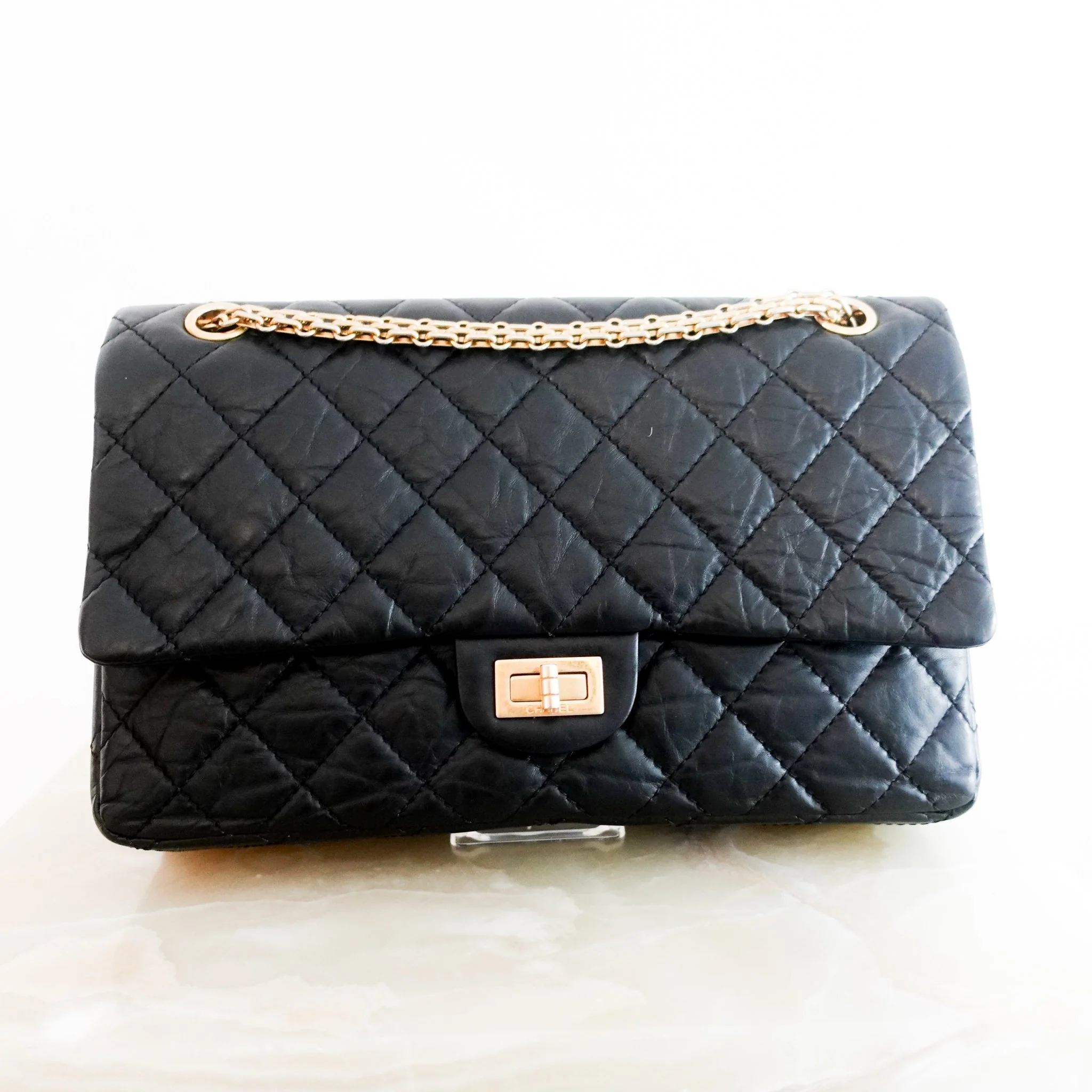 Chanel 2.55 Double Flap Black Handbag RRP £8,850 | Authentic Preloved [final sale] - Image 3