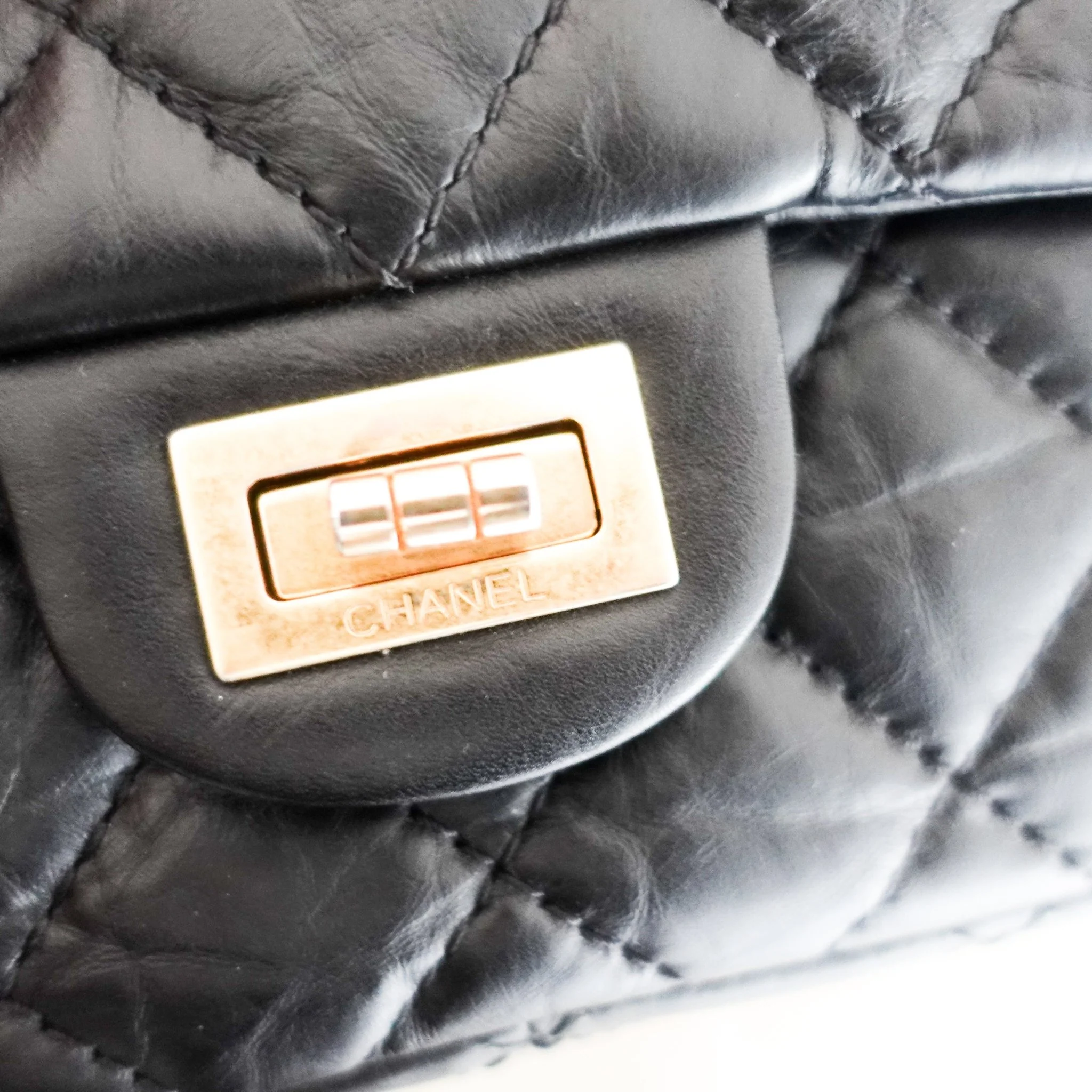 Chanel 2.55 Double Flap Black Handbag RRP £8,850 | Authentic Preloved [final sale] - Image 4