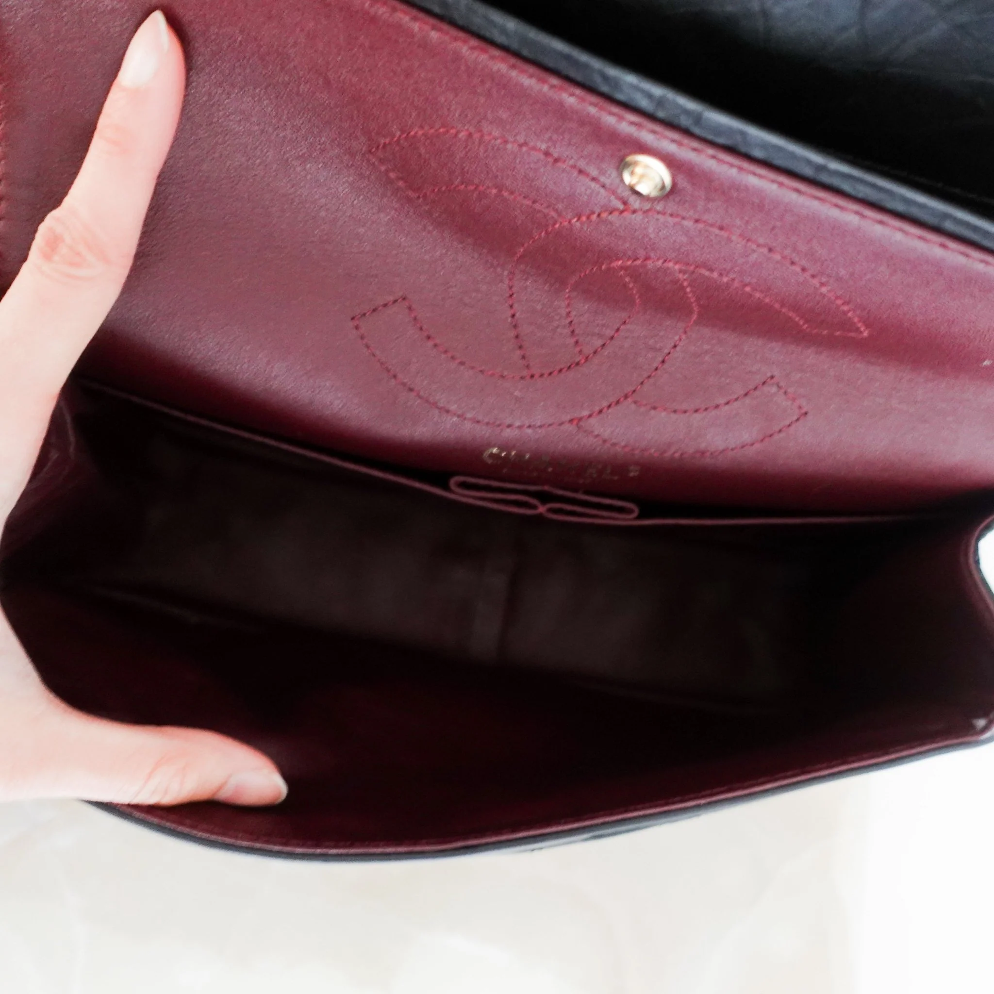 Chanel 2.55 Double Flap Black Handbag RRP £8,850 | Authentic Preloved [final sale] - Image 6