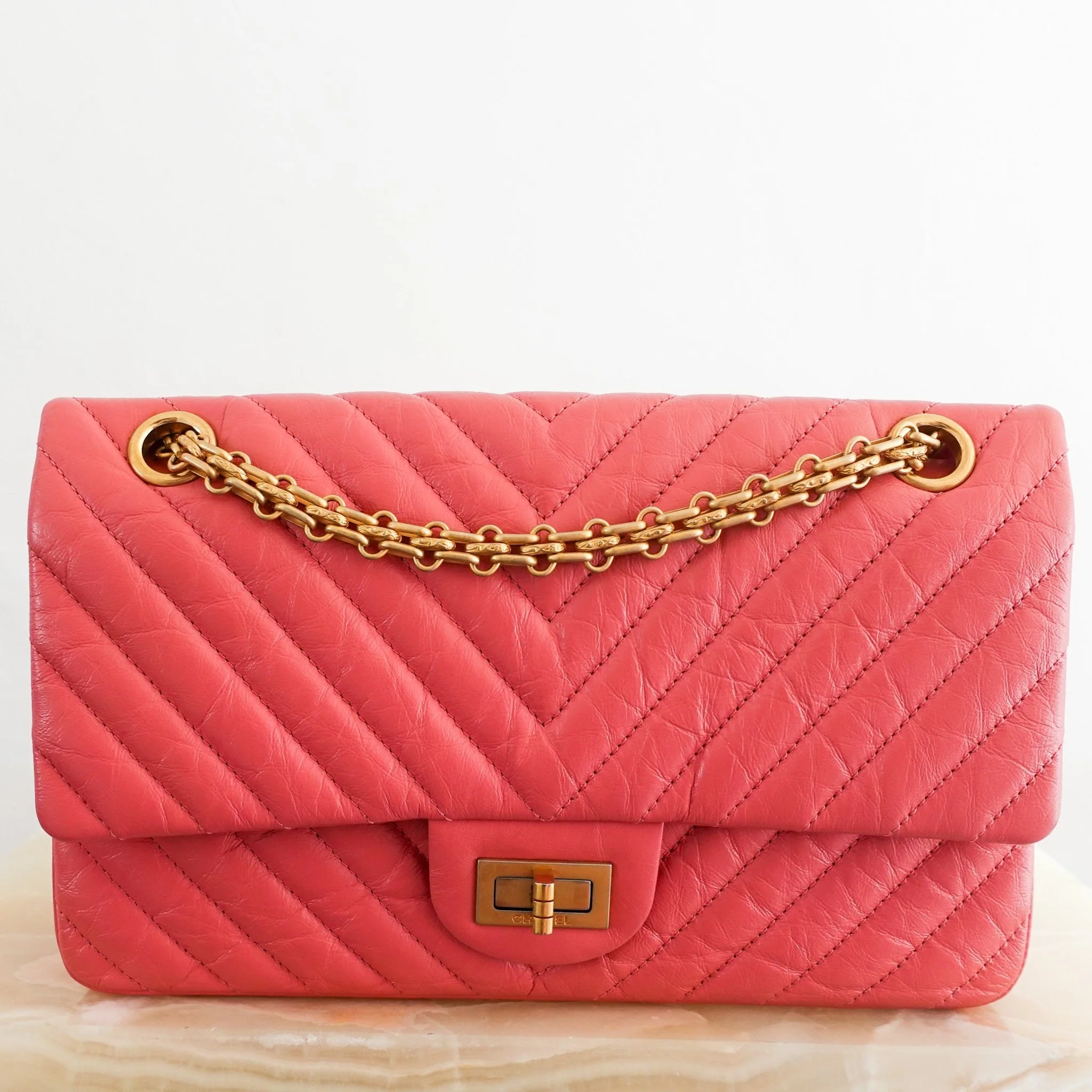 Chanel 2.55 Double Flap Pink Handbag RRP £8,850 | Authentic Preloved - Image 3