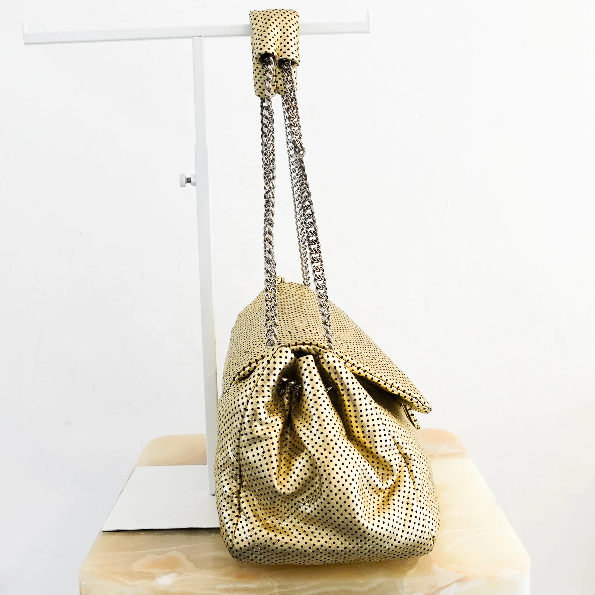Chanel 2.55 Gold Accordian Bag RRP £2000 | Authentic Preloved - Image 3