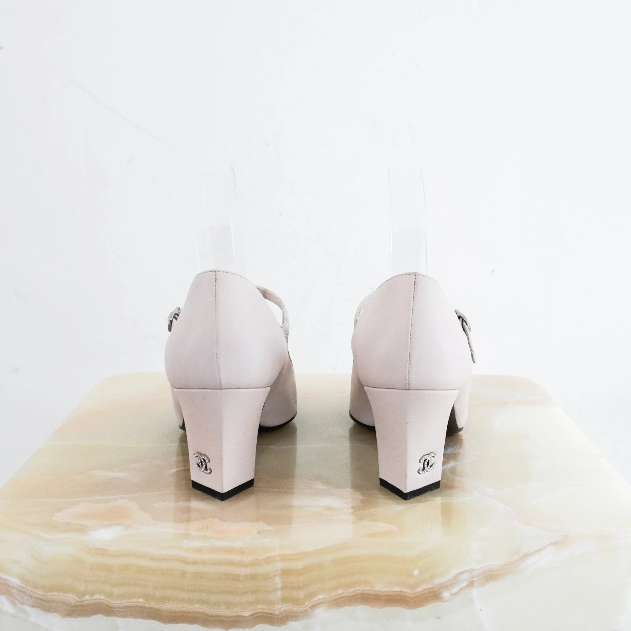 Chanel Beige Mary Jane Heels RRP £800 | Authentic Preloved - Image 3