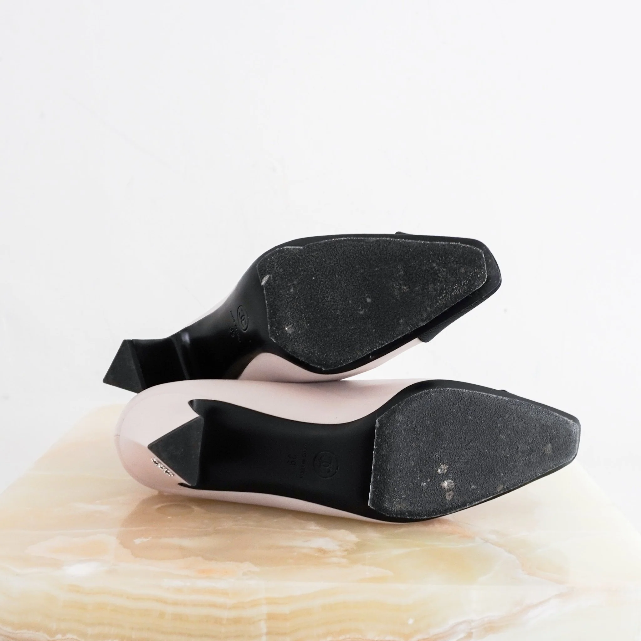Chanel Beige Mary Jane Heels RRP £800 | Authentic Preloved - Image 4