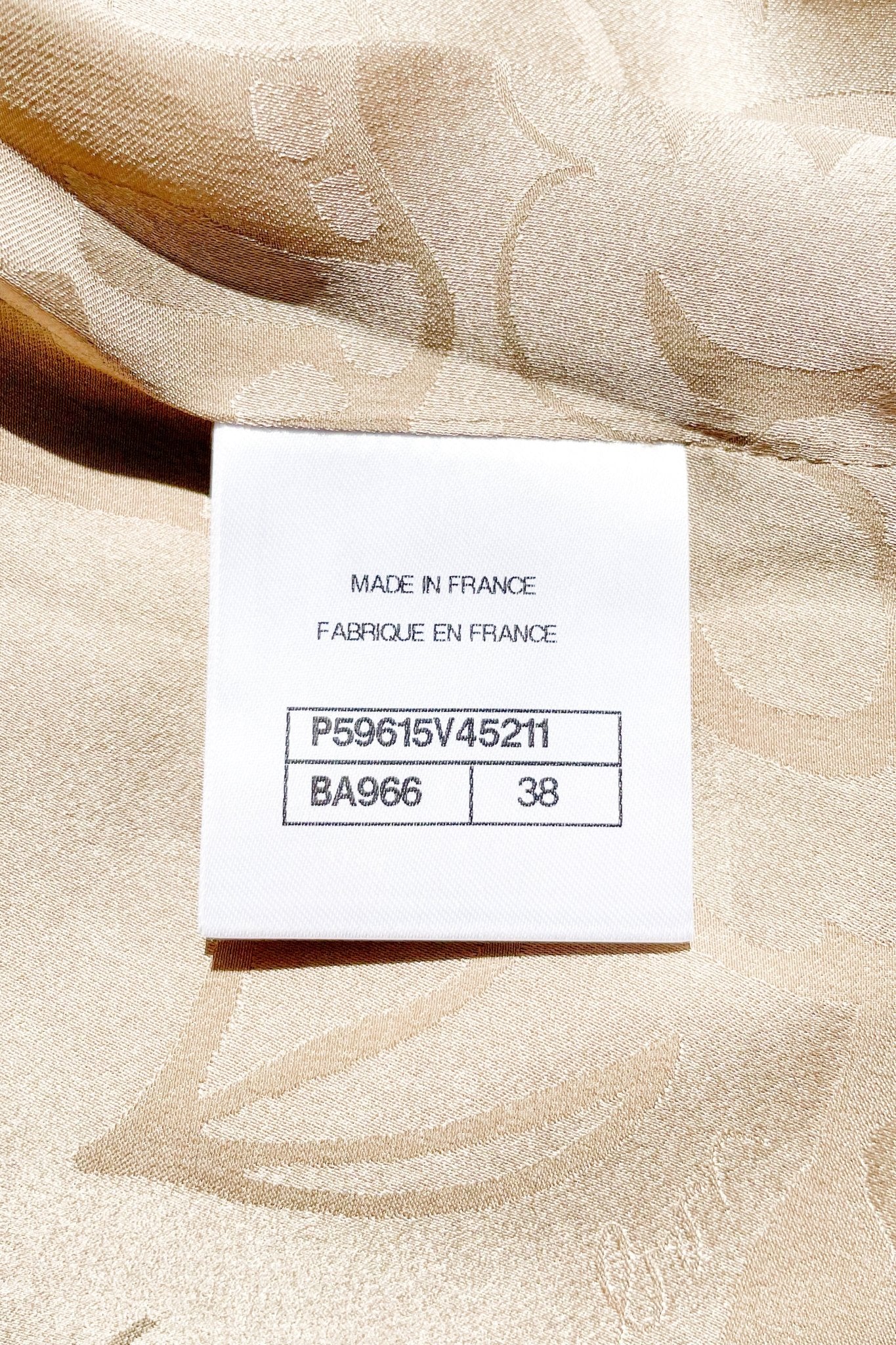 Chanel Beige Zip Up Utility Jacket RRP £3000 | Authentic Preloved - Image 4