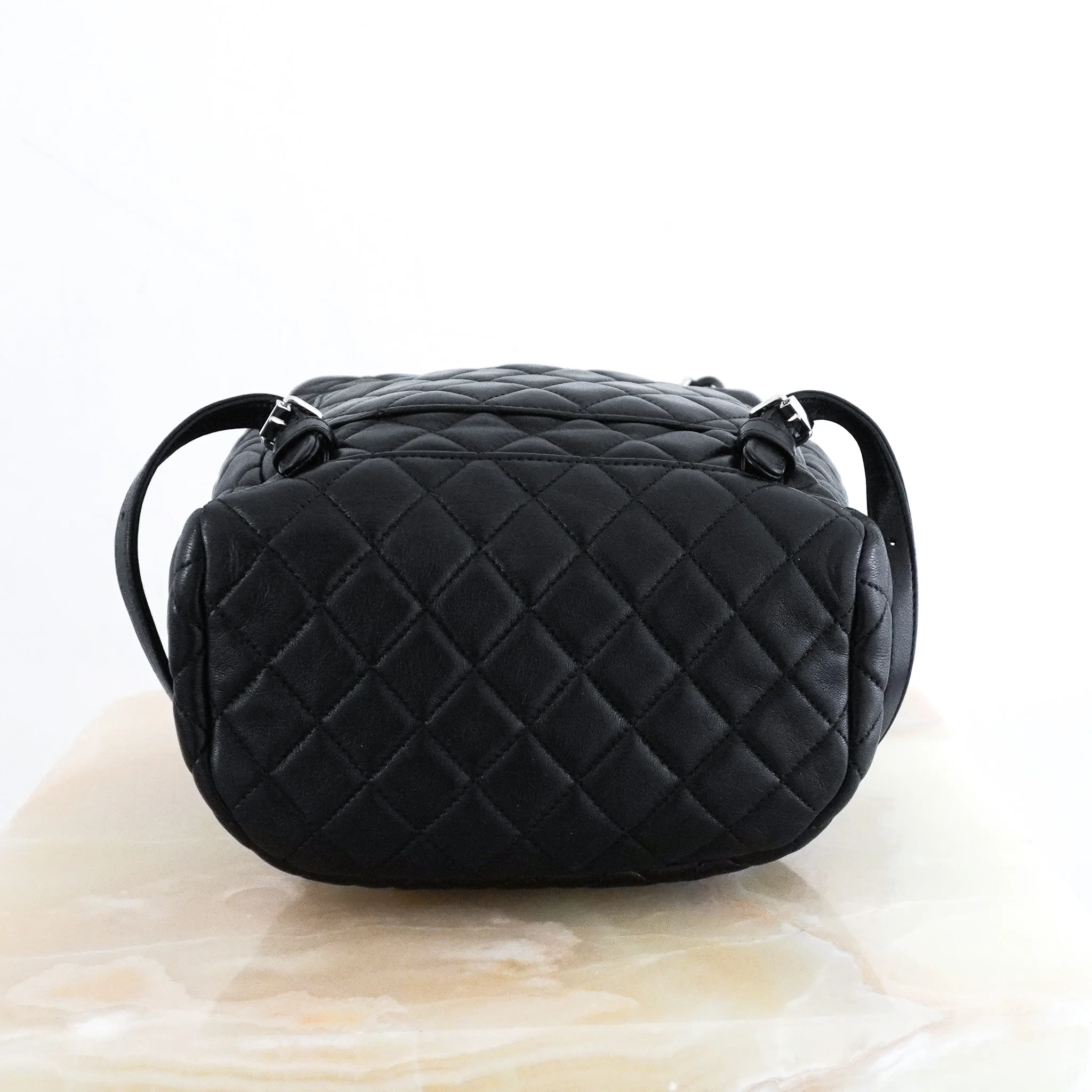 Chanel Black Lambskin Quilted Small Urban Spirit Backpack | Authentic Preloved - Image 4