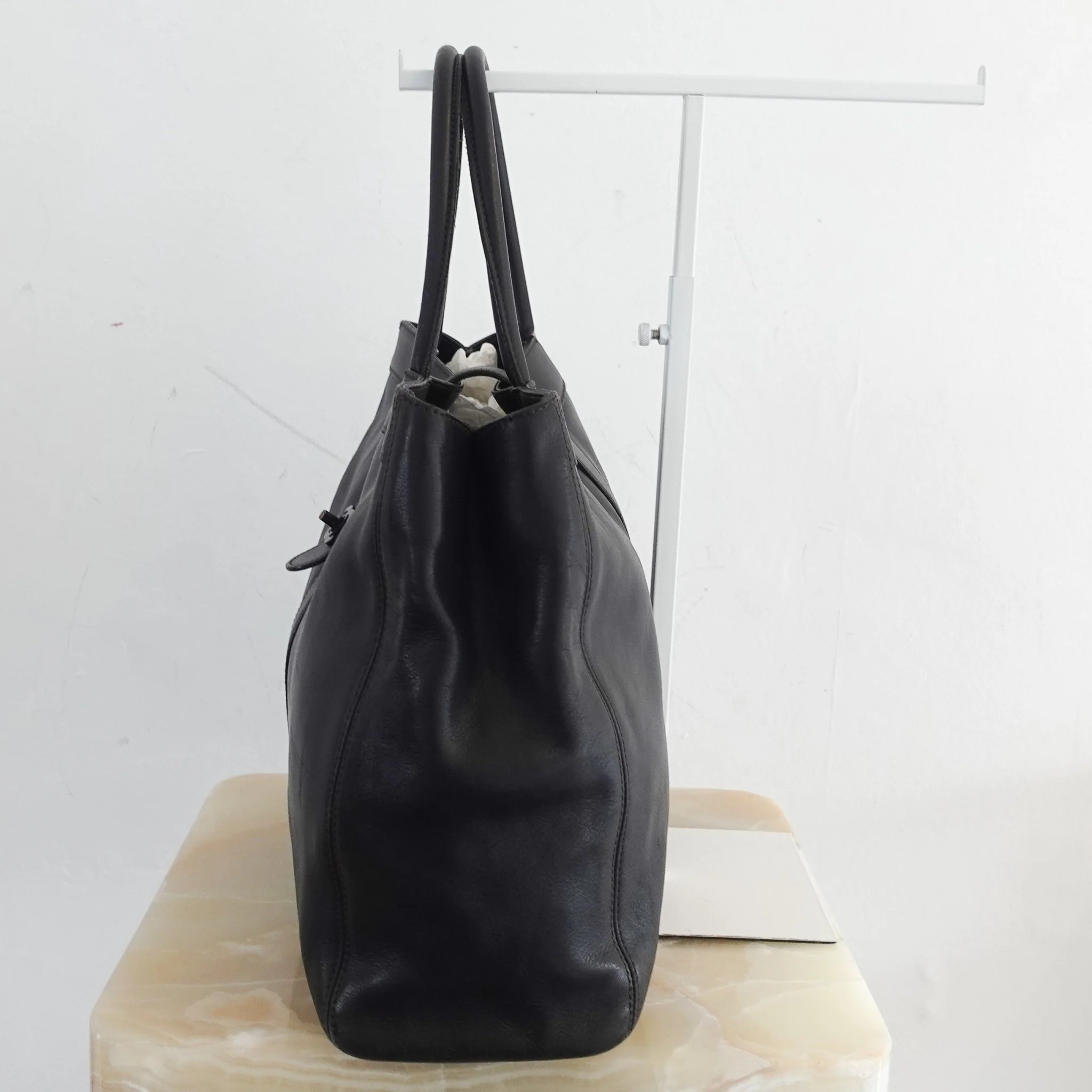 Chanel Black Leather Slouch Tote bag | Authentic Preloved - Image 5