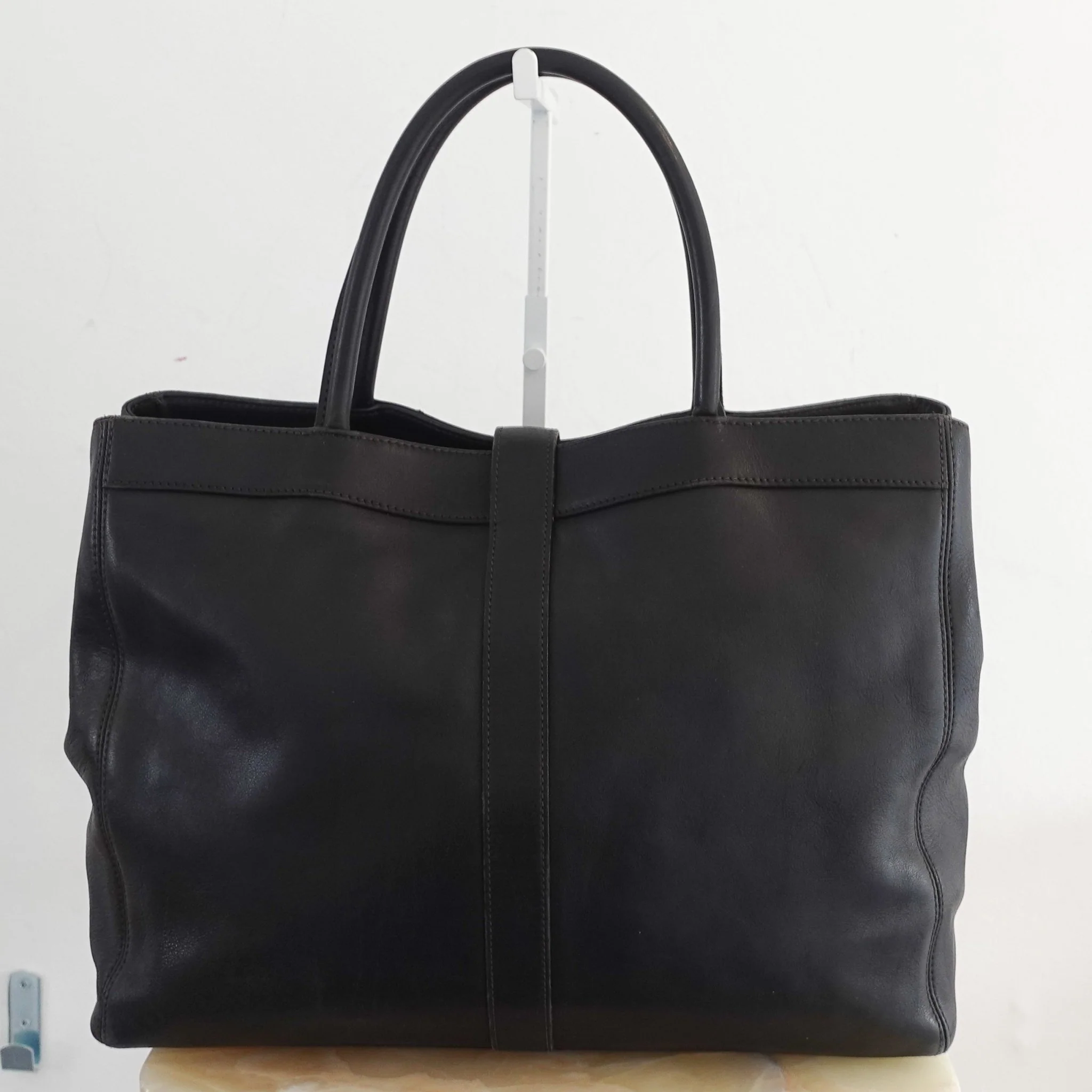 Chanel Black Leather Slouch Tote bag | Authentic Preloved - Image 6