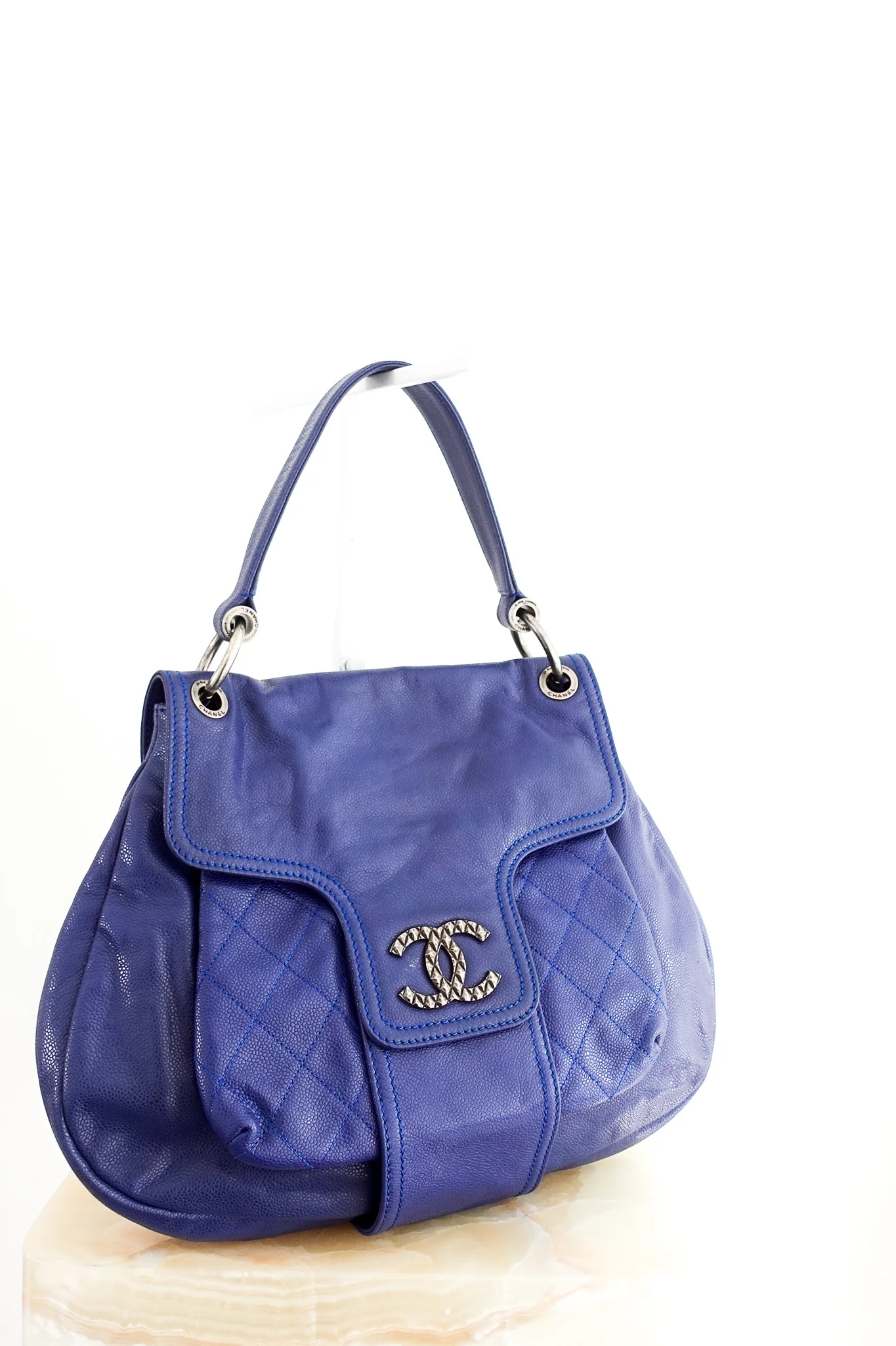 Chanel Blue 31 Rue Cambon Coco Rider Hobo Bag RRP £3K | Authentic Preloved