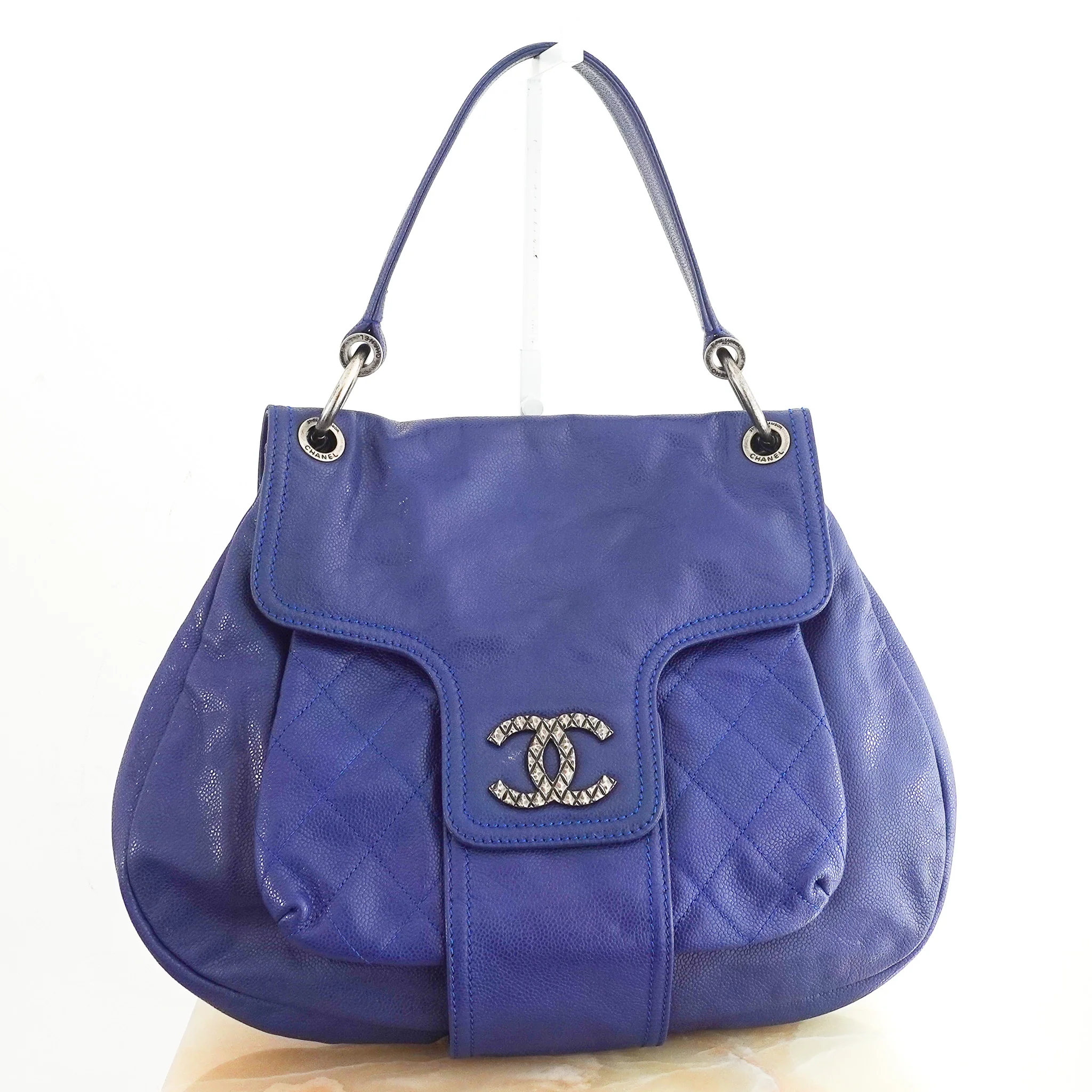 Chanel Blue 31 Rue Cambon Coco Rider Hobo Bag RRP £3K | Authentic Preloved - Image 2