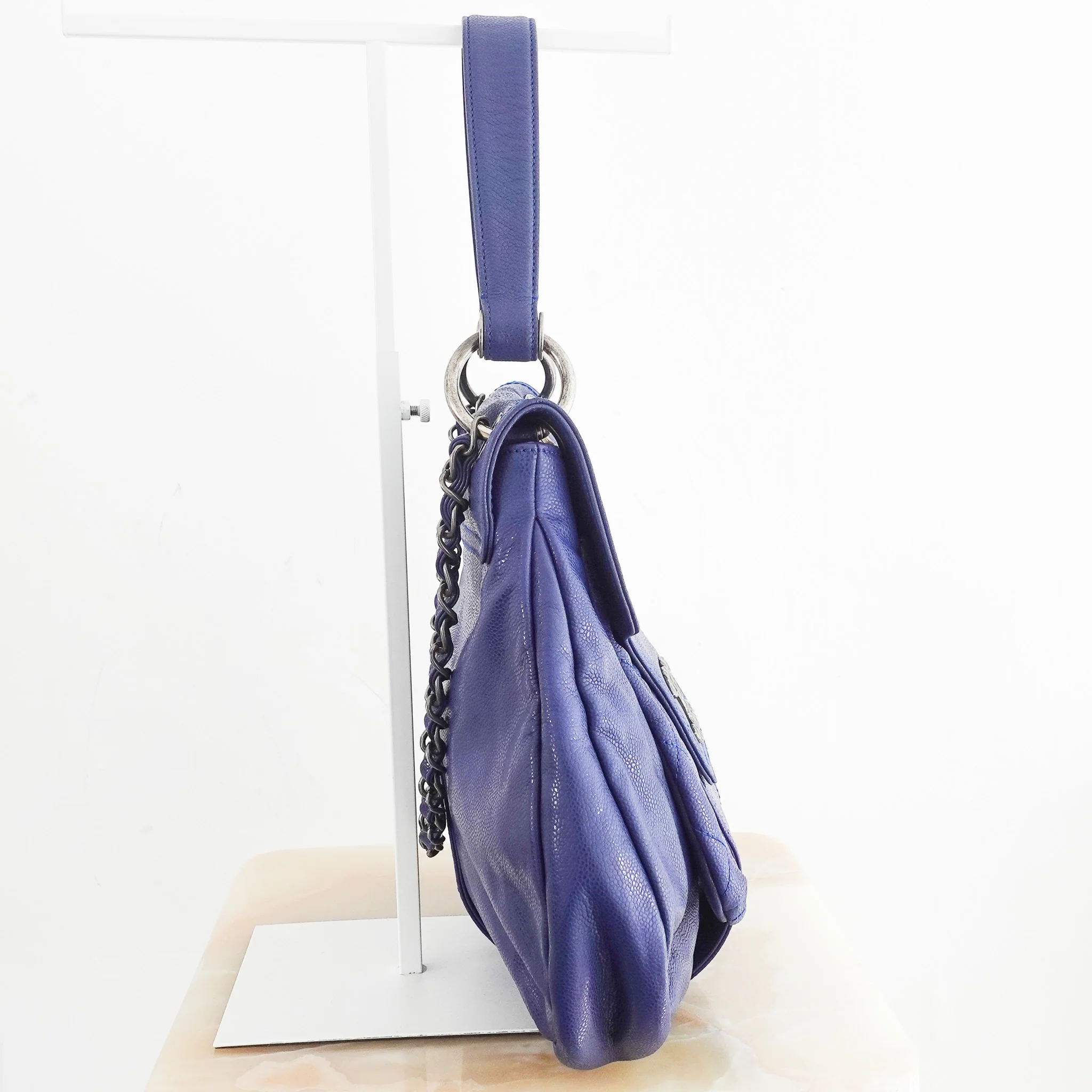 Chanel Blue 31 Rue Cambon Coco Rider Hobo Bag RRP £3K | Authentic Preloved - Image 4