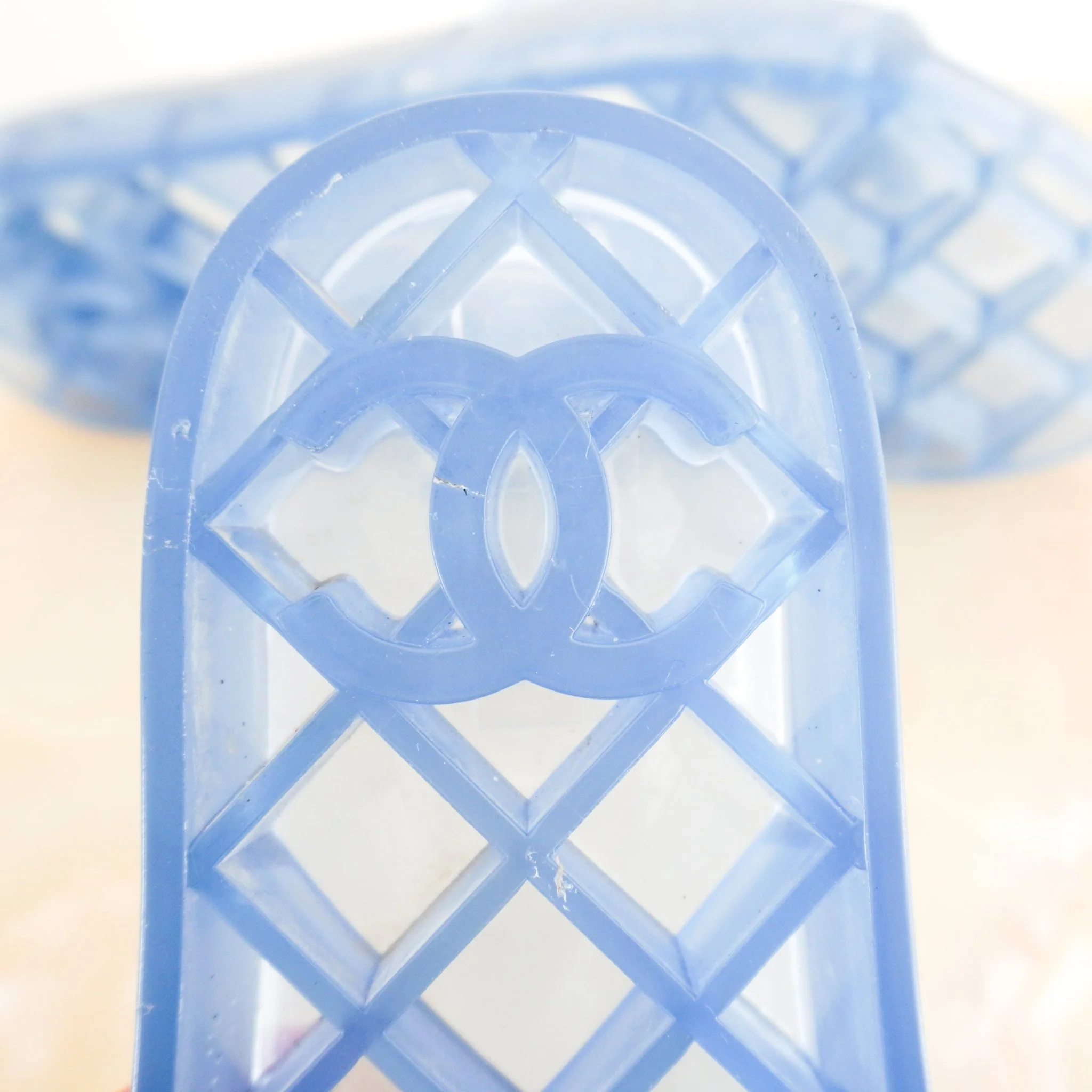 Chanel Blue Jelly Pool Sliders RRP £600 | Authentic Preloved - Image 6