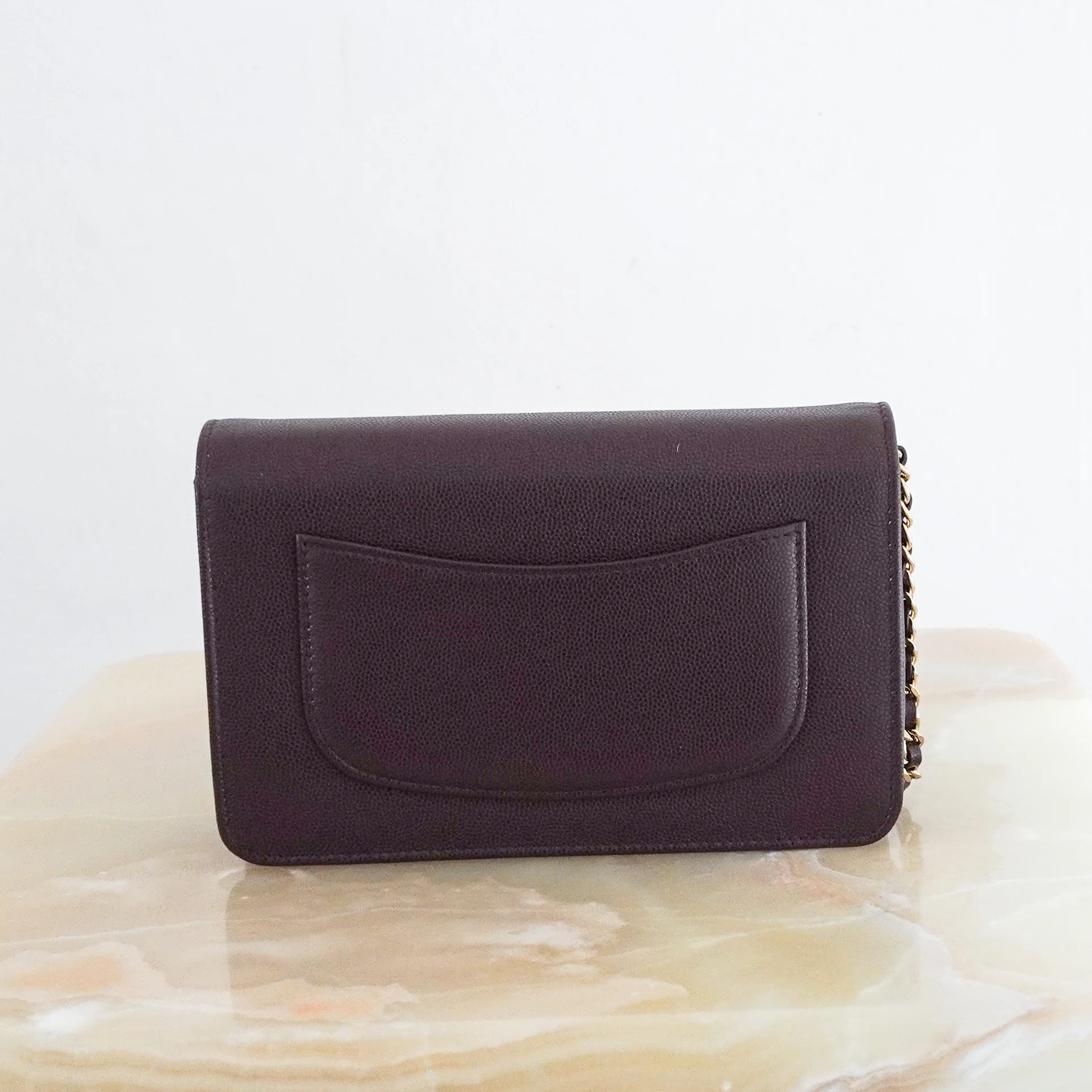 Chanel Burgundy O-Mini Wallet on a Chain (RRP 2400) | Authentic Preloved - Image 3