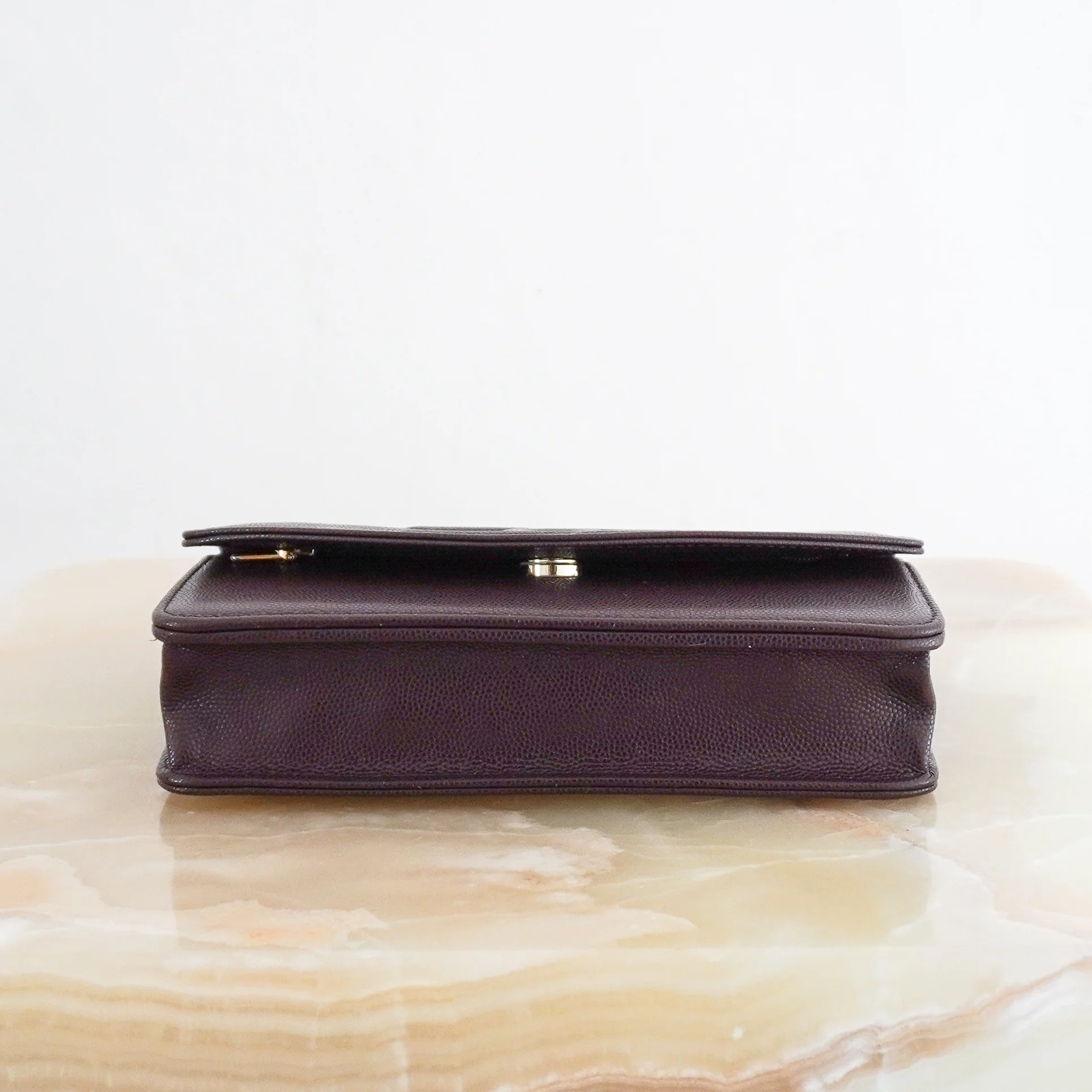 Chanel Burgundy O-Mini Wallet on a Chain (RRP 2400) | Authentic Preloved - Image 4