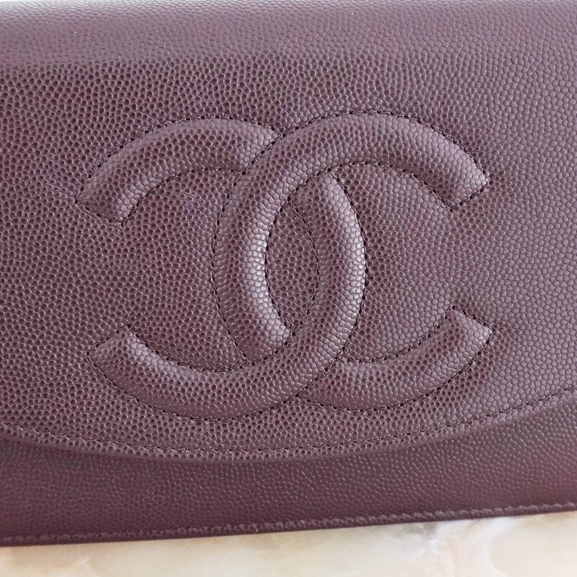 Chanel Burgundy O-Mini Wallet on a Chain (RRP 2400) | Authentic Preloved - Image 5