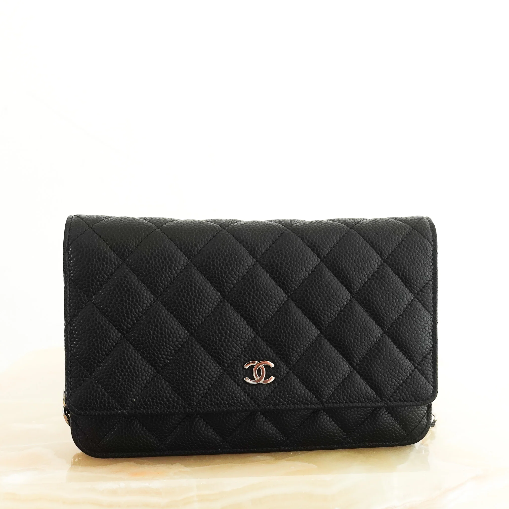 Chanel Caviar Leather WOC Wallet On Chain RRP £2900 | Authentic Preloved - Image 2