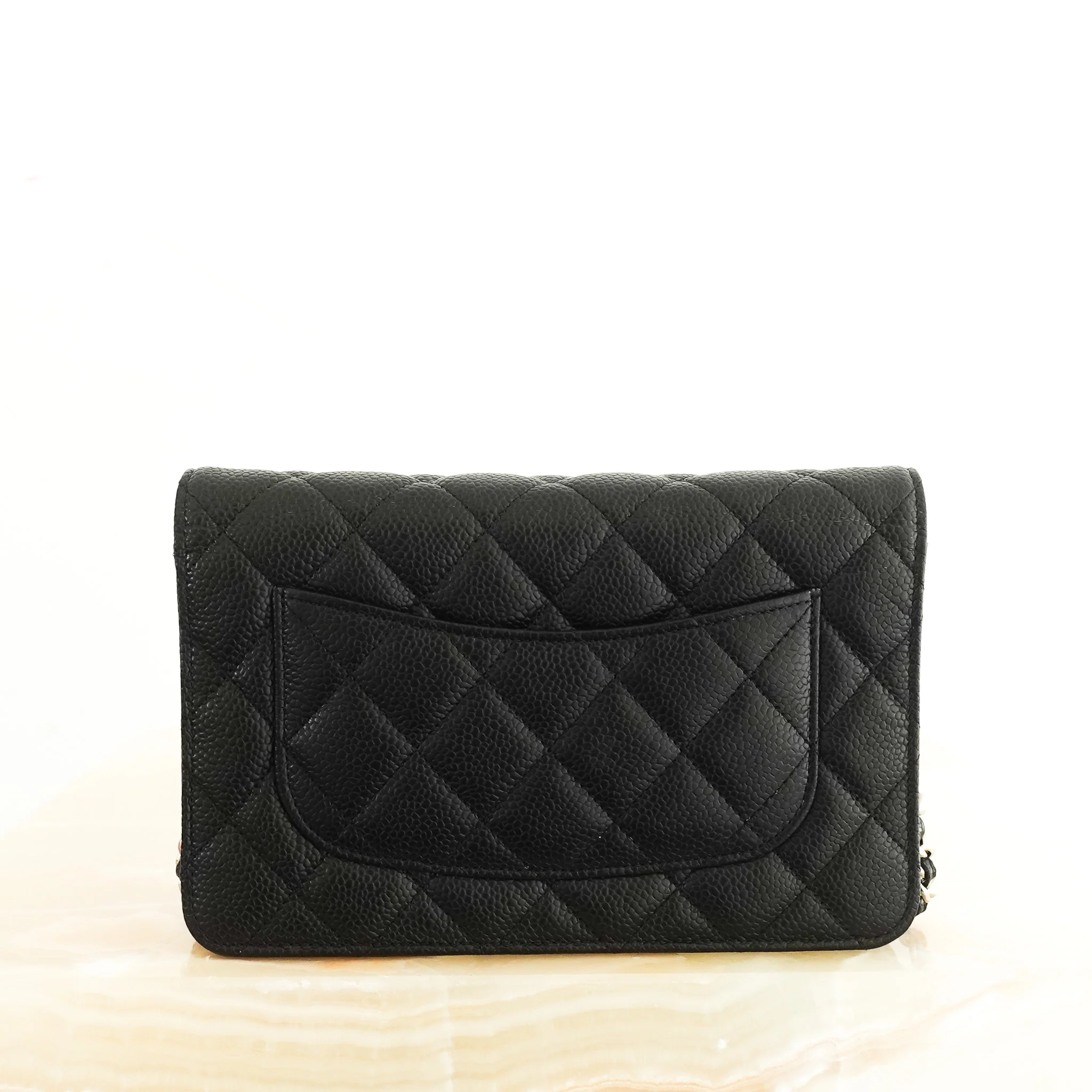 Chanel Caviar Leather WOC Wallet On Chain RRP £2900 | Authentic Preloved - Image 4