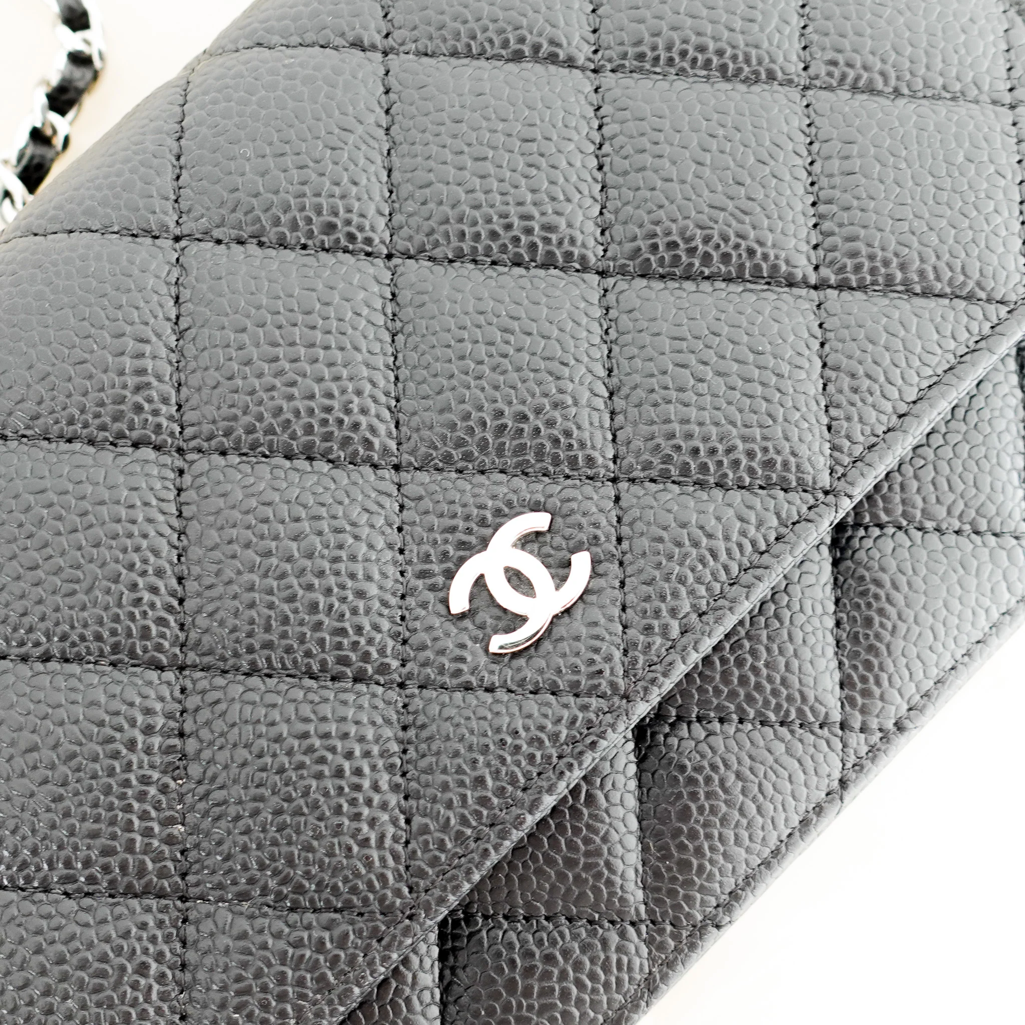 Chanel Caviar Leather WOC Wallet On Chain RRP £2900 | Authentic Preloved - Image 7