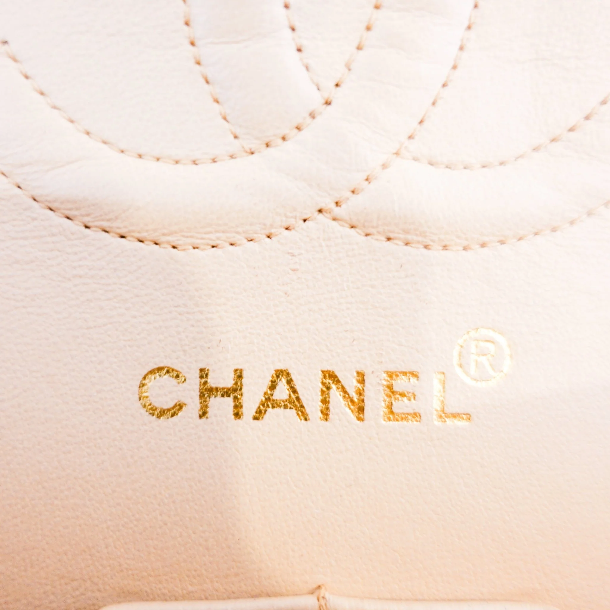 Vintage Chanel Caviar Medium Double Flap Beige Handbag RRP £8.5K | Authentic Preloved - Image 10