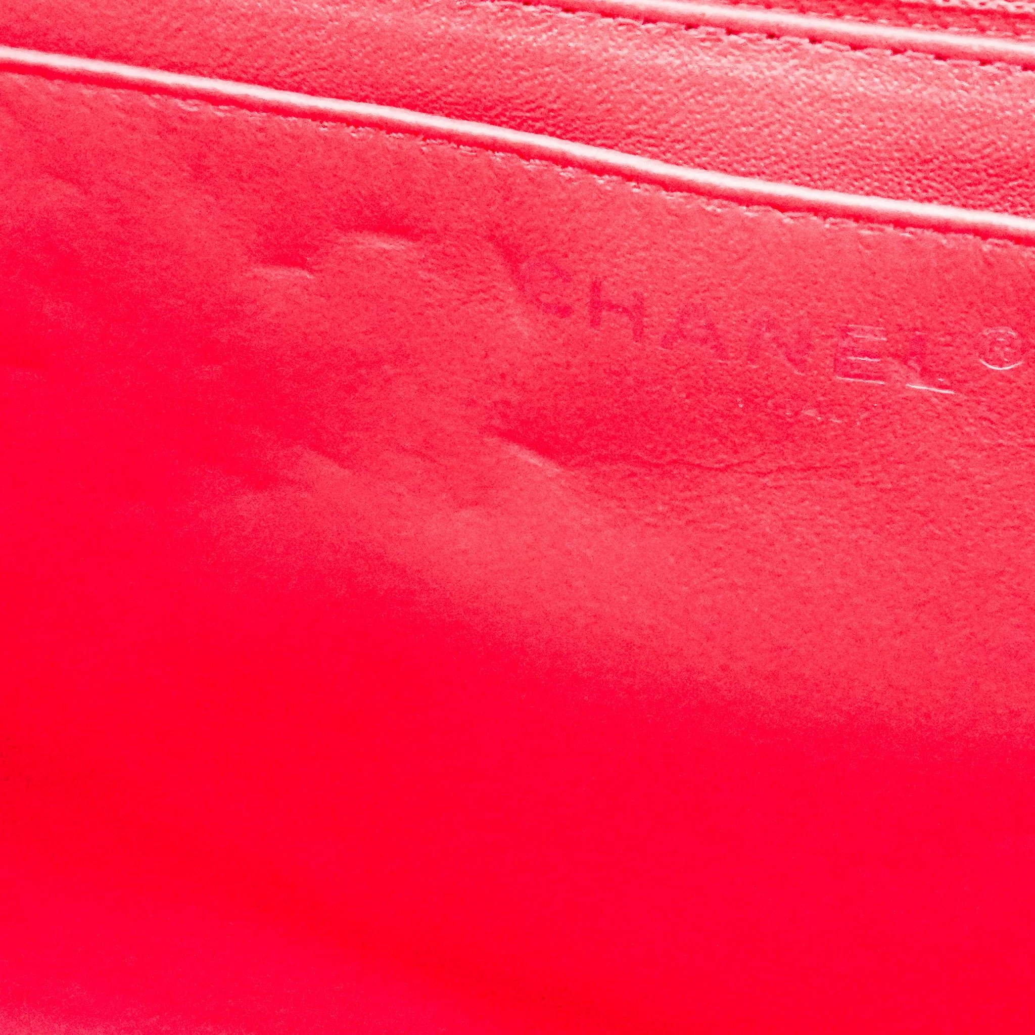 Chanel Chevron Fuchsia Quilted Jumbo Single Flap Bag RRP £9000 | Authentic Preloved - Image 12