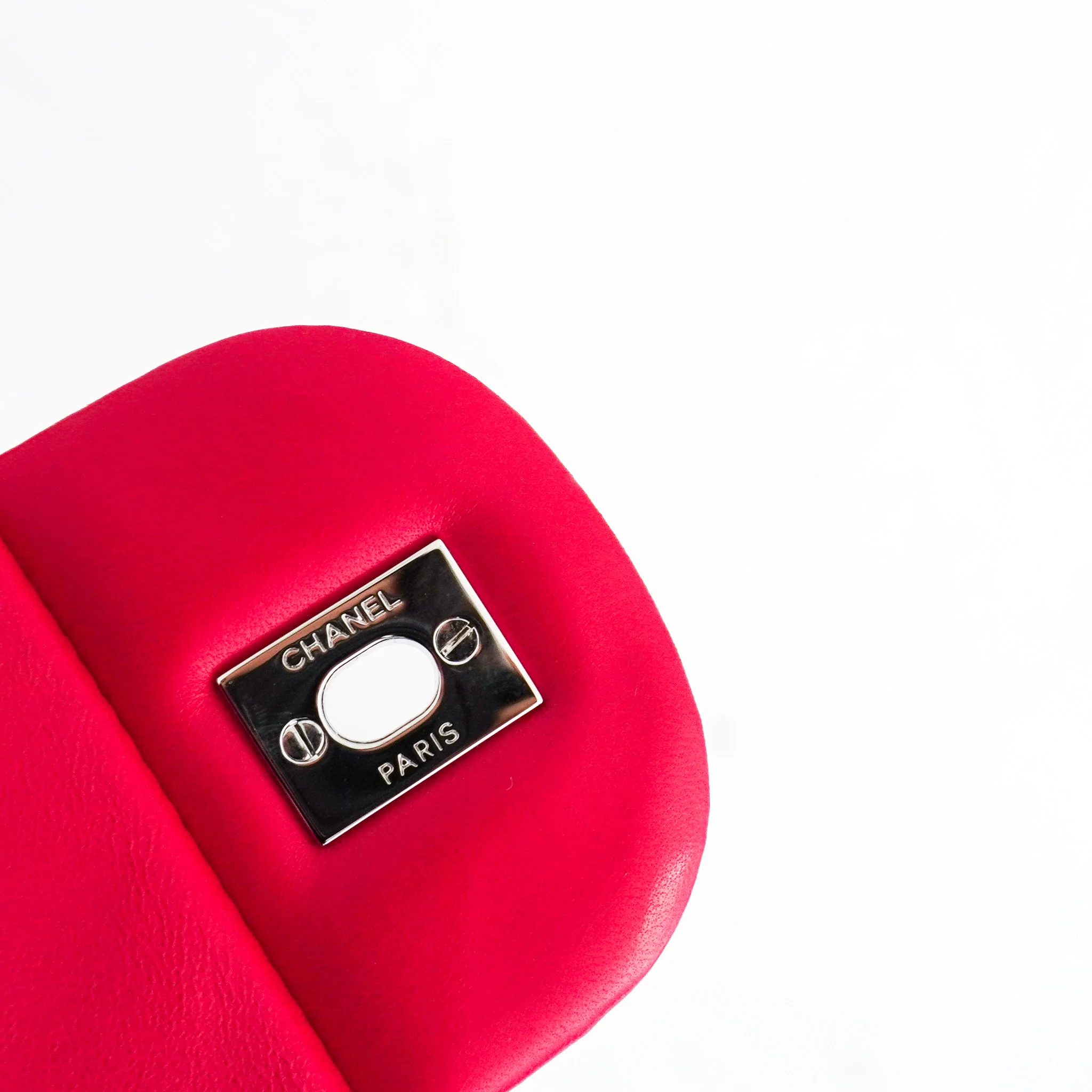 Chanel Chevron Fuchsia Quilted Jumbo Single Flap Bag RRP £9000 | Authentic Preloved - Image 4