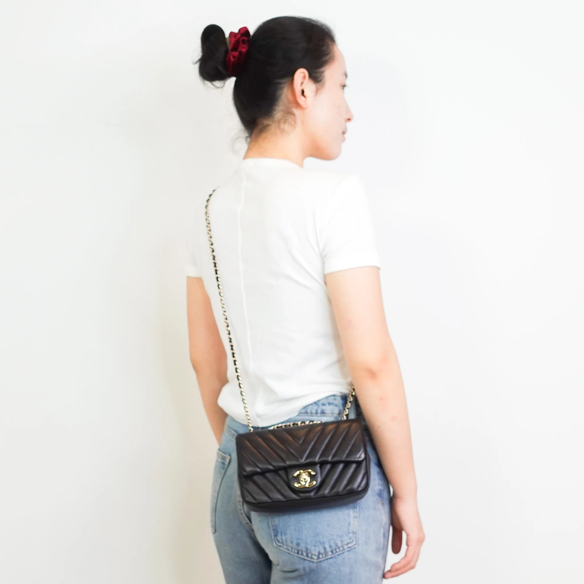 Chanel Chevron Quilted Mini Rectangular Flap RRP £5000 | Authentic Preloved - Image 12