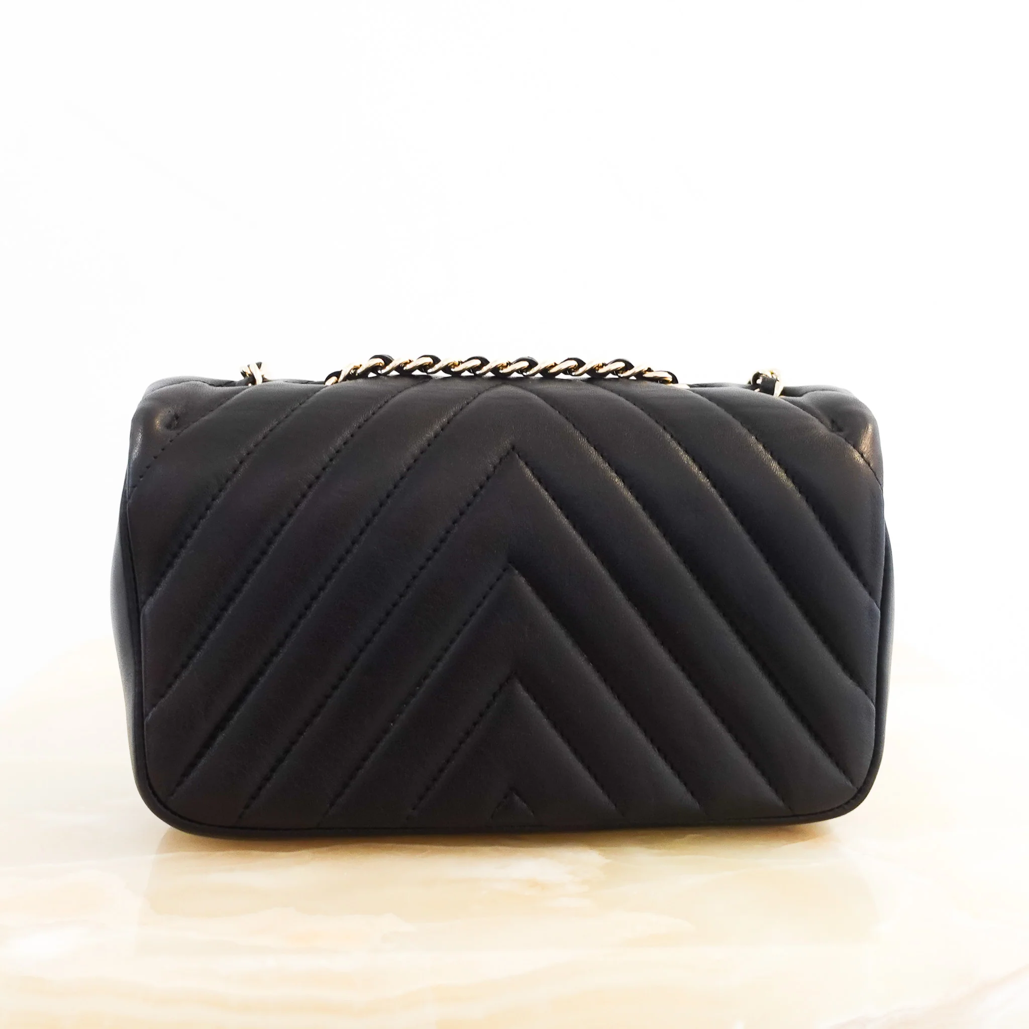 Chanel Chevron Quilted Mini Rectangular Flap RRP £5000 | Authentic Preloved - Image 4