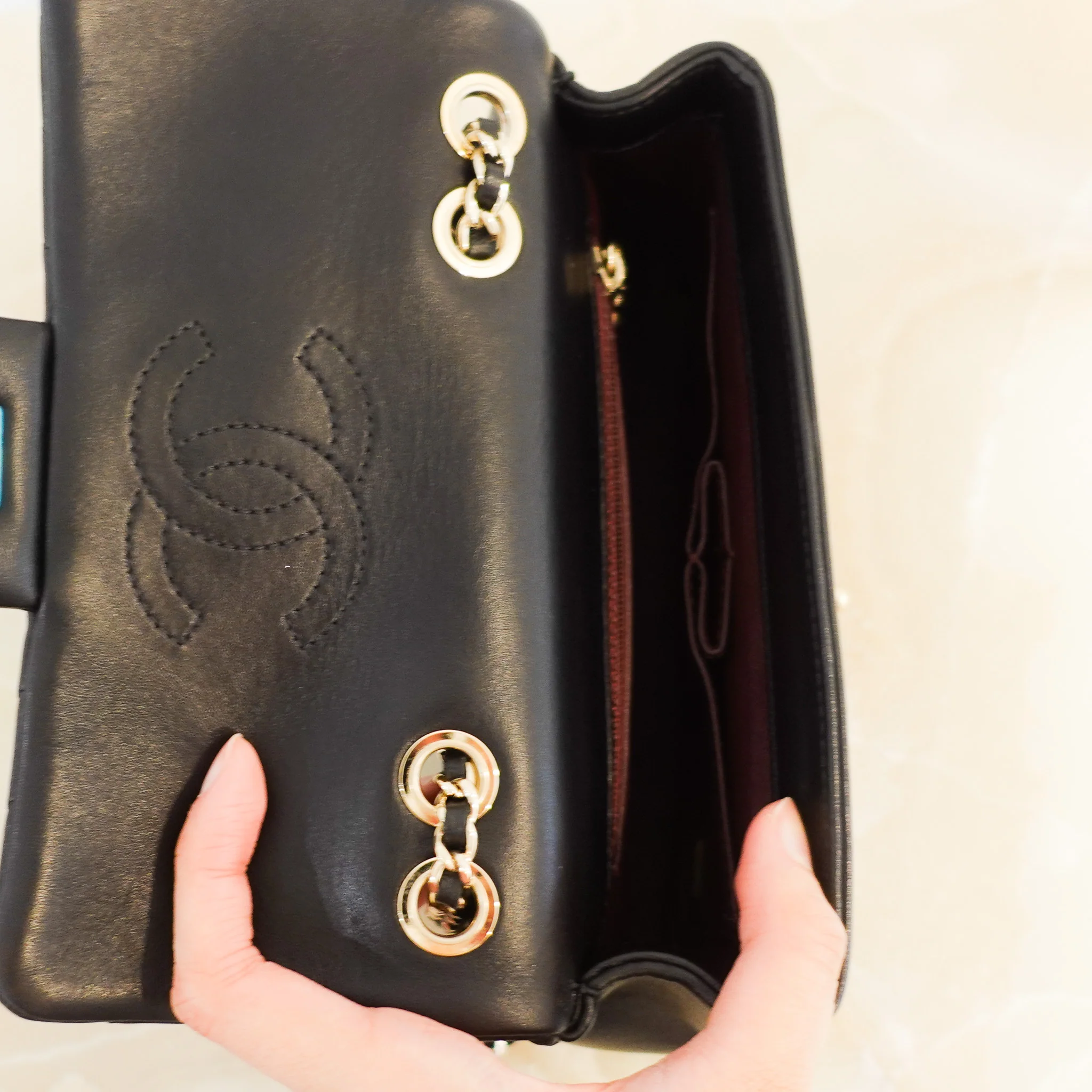 Chanel Chevron Quilted Mini Rectangular Flap RRP £5000 | Authentic Preloved - Image 8