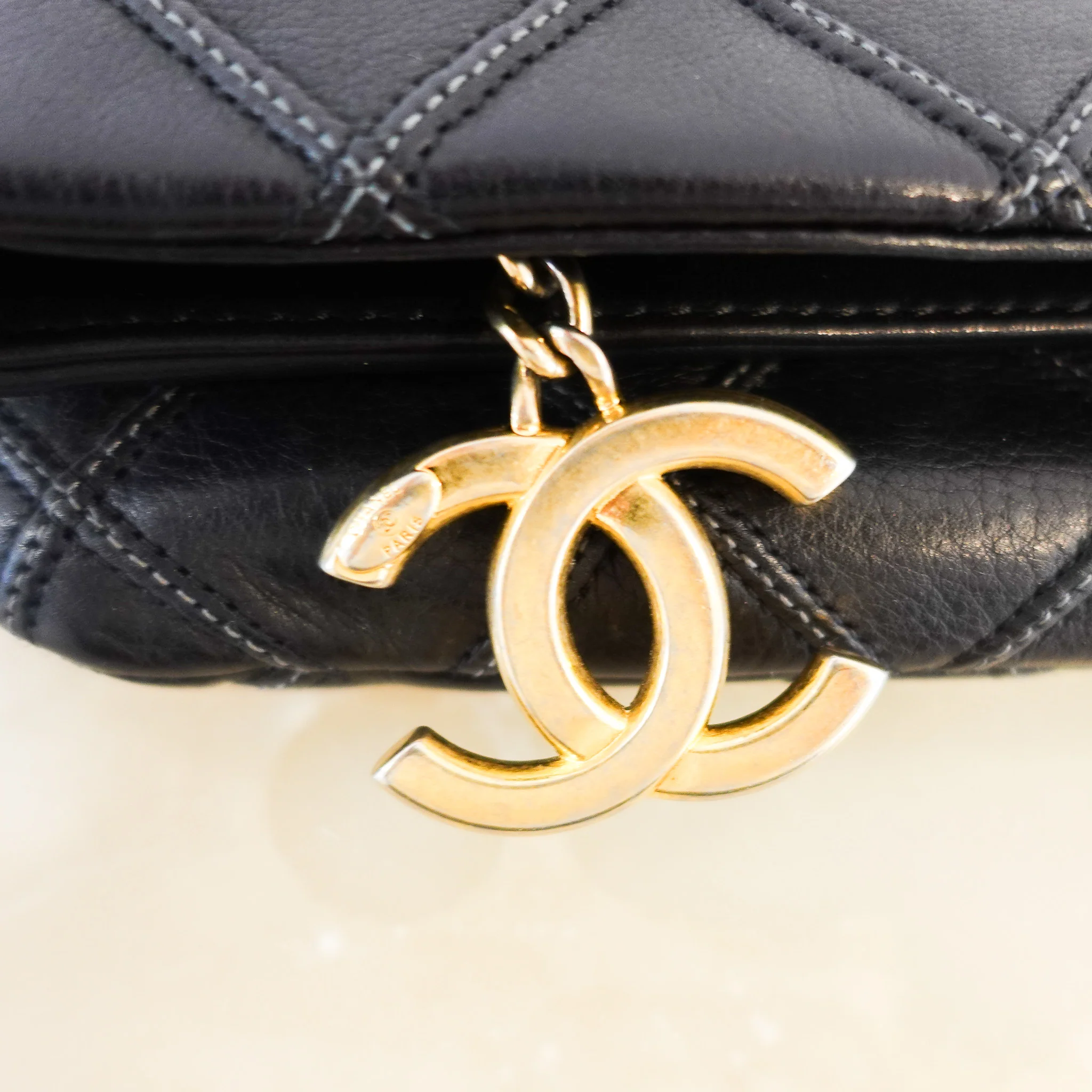 Chanel Classic CC Quilted Oversized Clutch | Authentic Preloved - Image 4