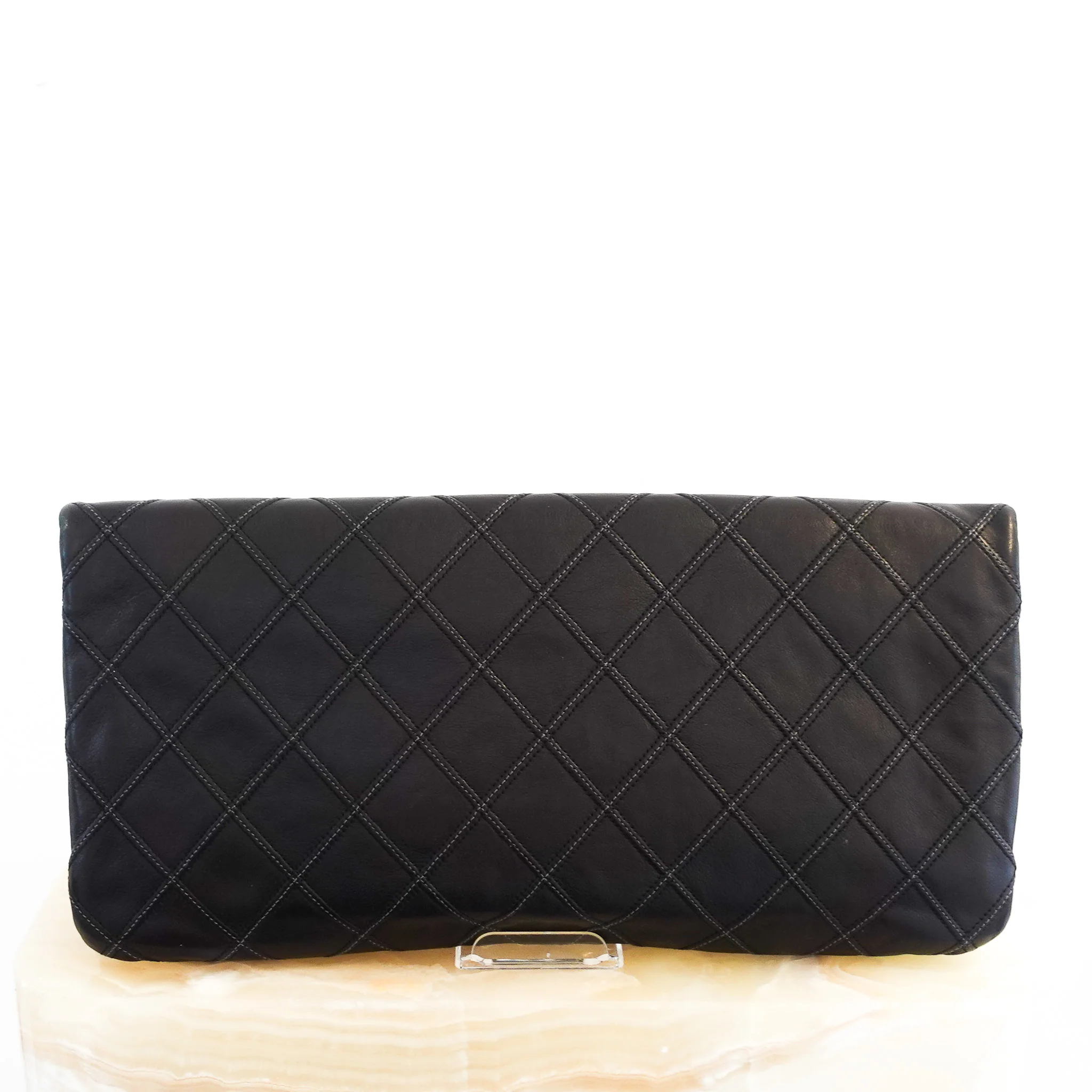 Chanel Classic CC Quilted Oversized Clutch | Authentic Preloved - Image 6