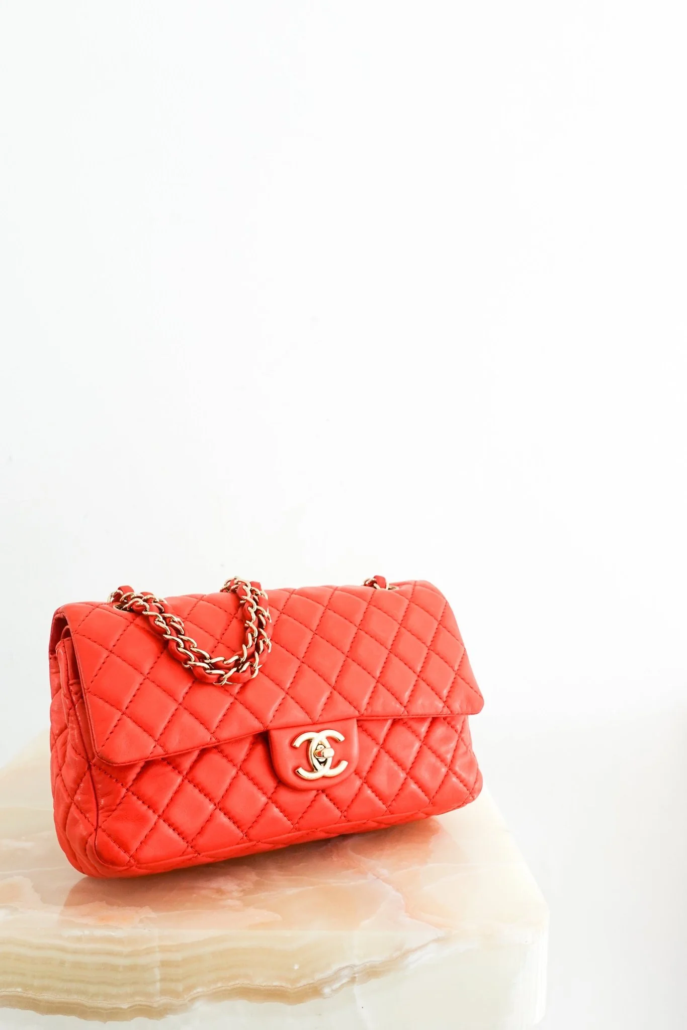 Chanel Classic Medium Flap Bag in Red RRP £8850 Authentic Preloved