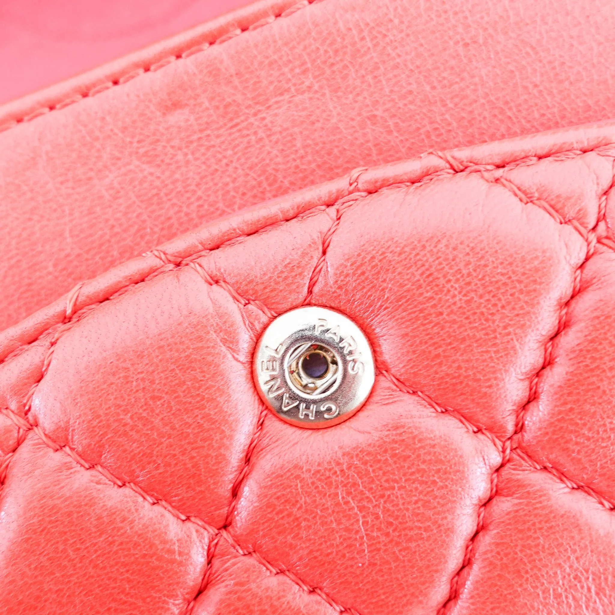 Chanel Classic Medium Flap Bag in Red RRP £8850 Authentic Preloved - Image 9