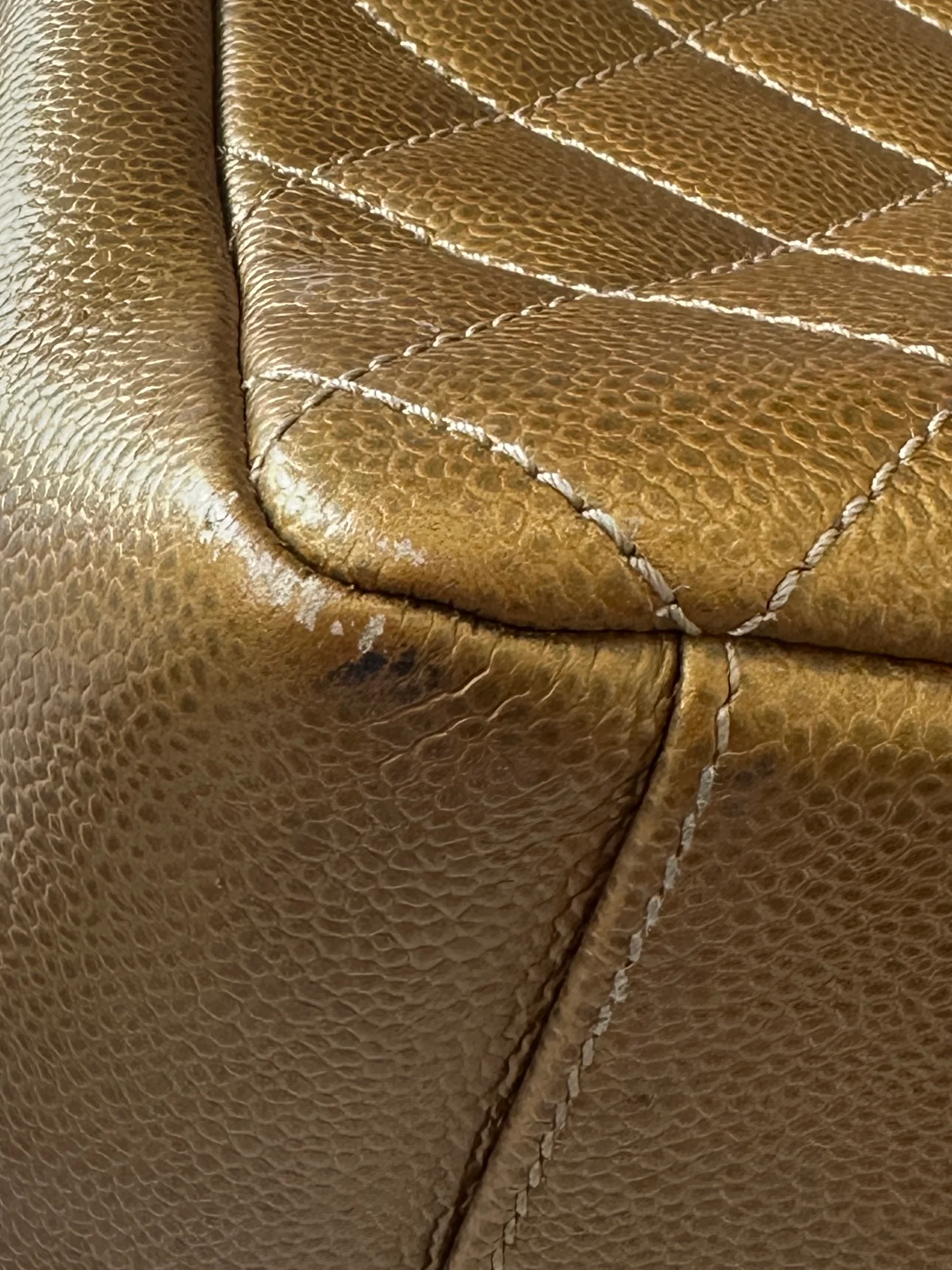 Chanel Grand Quilted Caviar Leather Gold Shopper bag RRP £5.2K | Authentic Preloved - Image 18